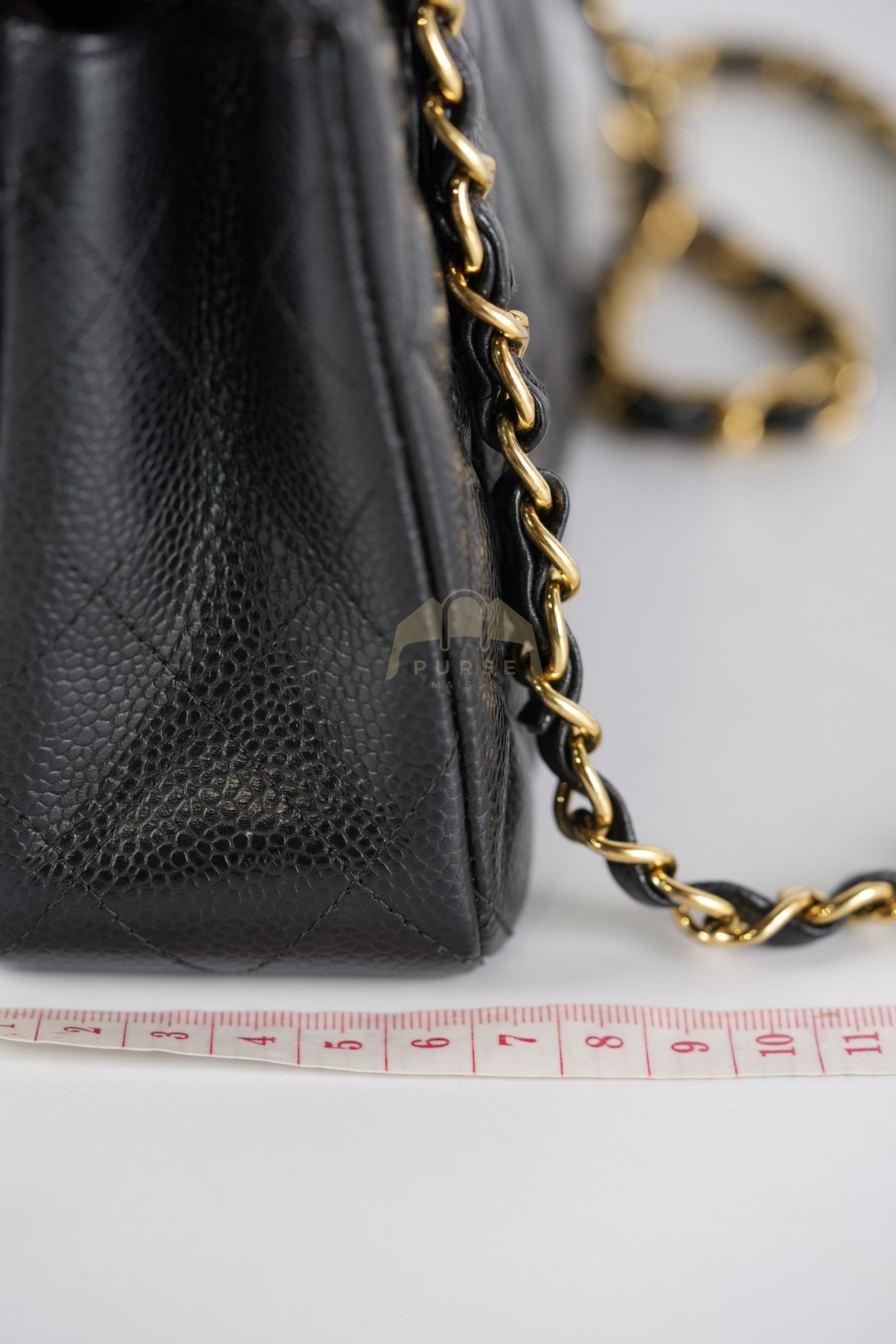 Classic Double Flap Small in Black Caviar Leather & Gold Hardware Series 29 | Purse Maison Luxury Bags Shop