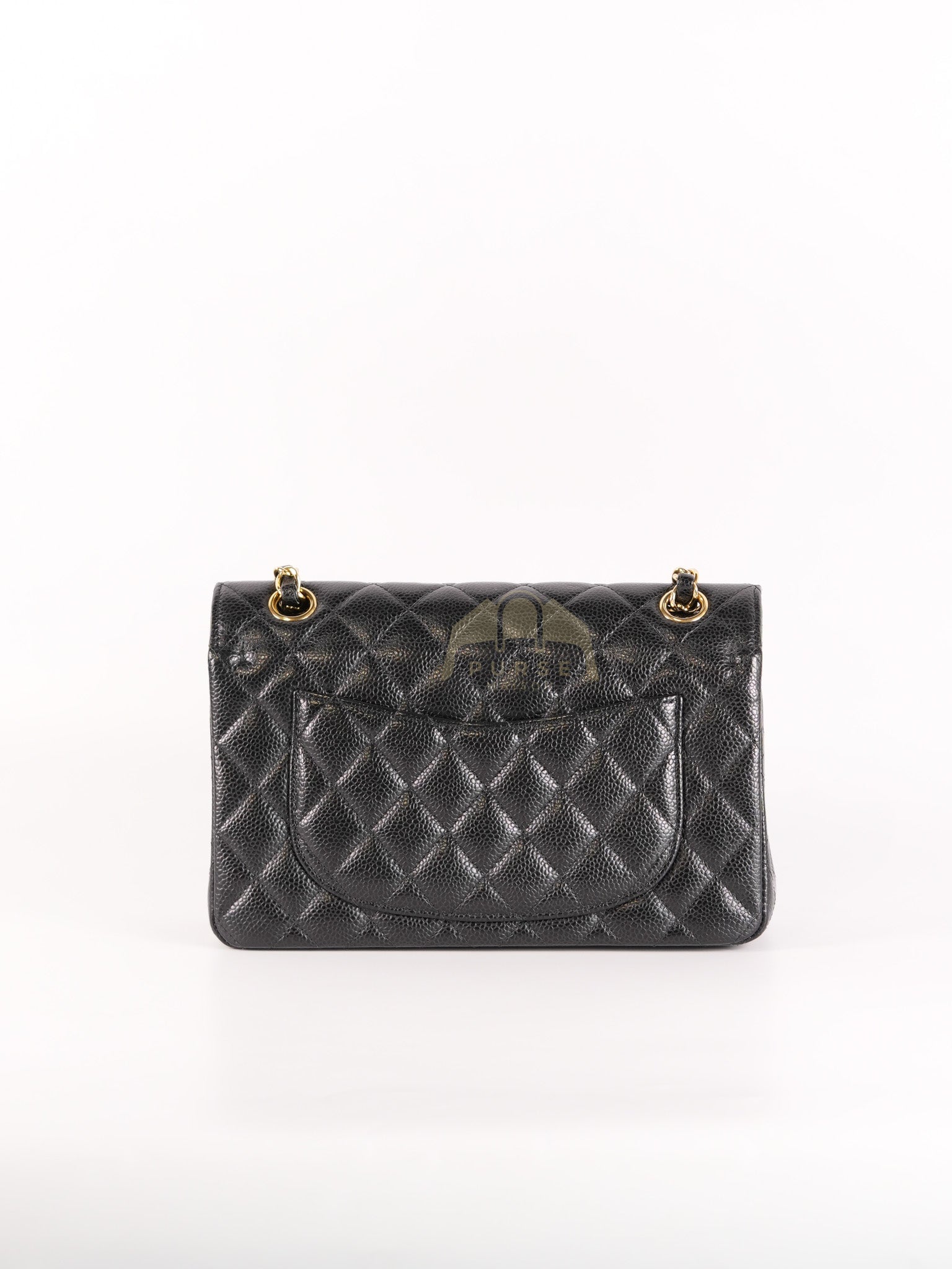 Classic Double Flap Small in Black Caviar Leather & Gold Hardware Series 29 | Purse Maison Luxury Bags Shop