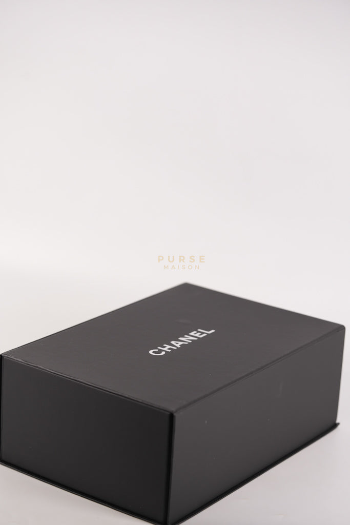 Classic Double Flap Small in Black Quilted Caviar Leather & Gold Hardware Microchip | Purse Maison Luxury Bags Shop