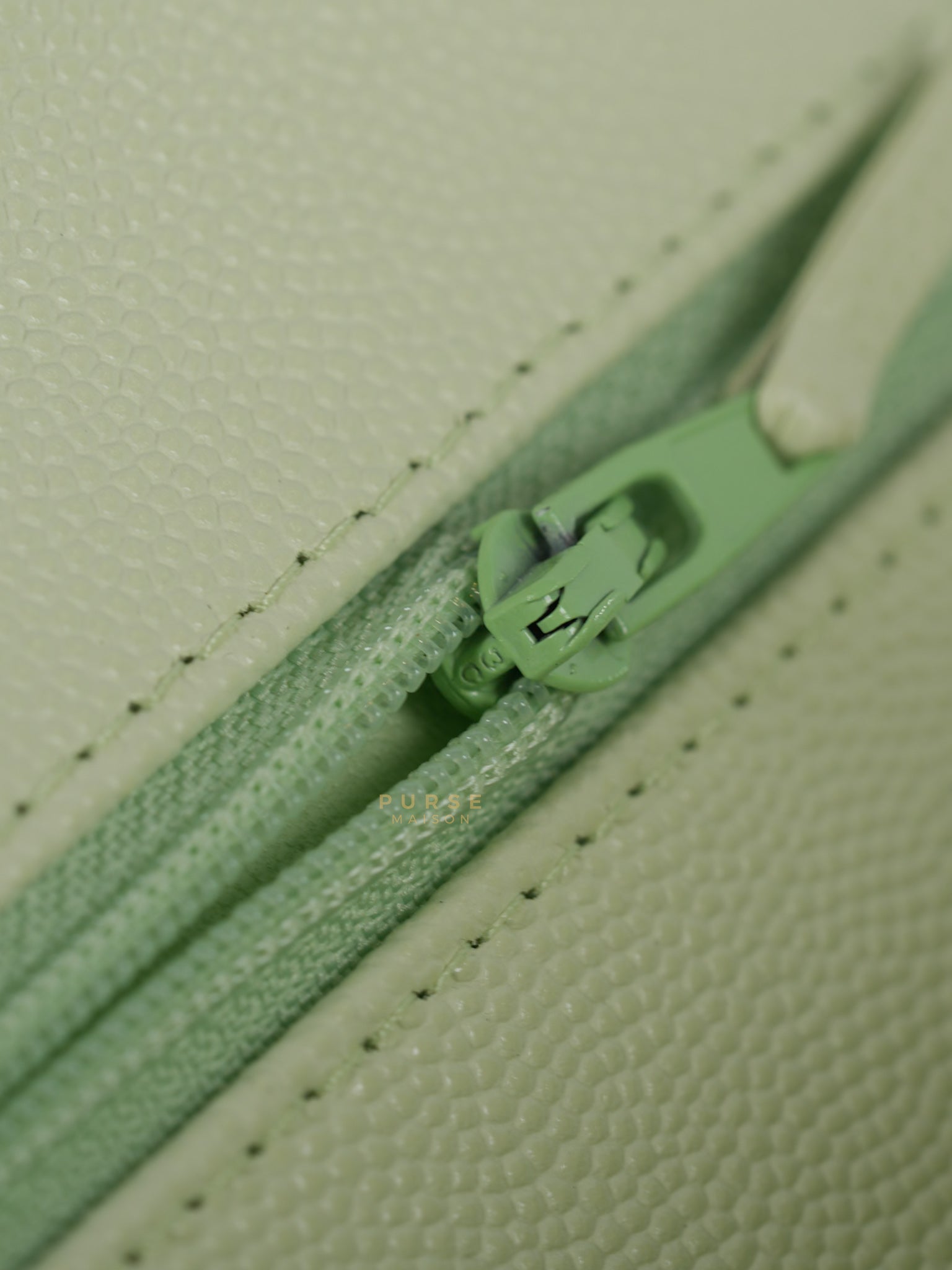 Classic Double Flap Small in Mint Green Caviar Leather Light Gold Hardware (Microchip) | Purse Maison Luxury Bags Shop