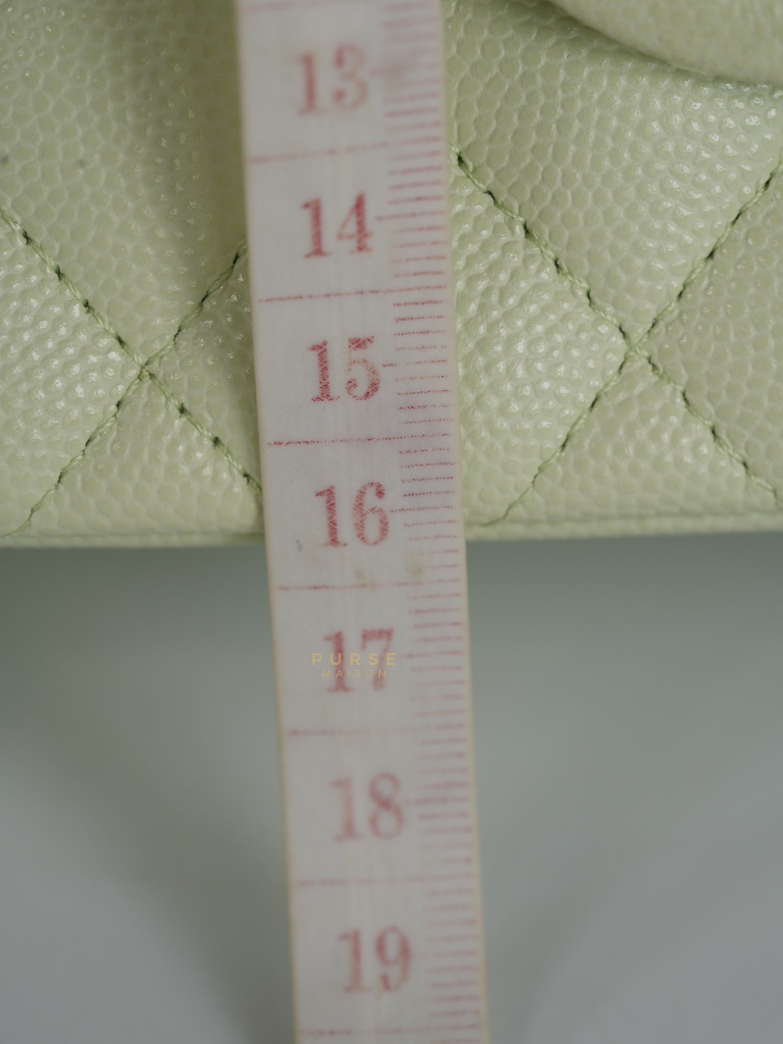Classic Double Flap Small in Mint Green Caviar Leather Light Gold Hardware (Microchip) | Purse Maison Luxury Bags Shop