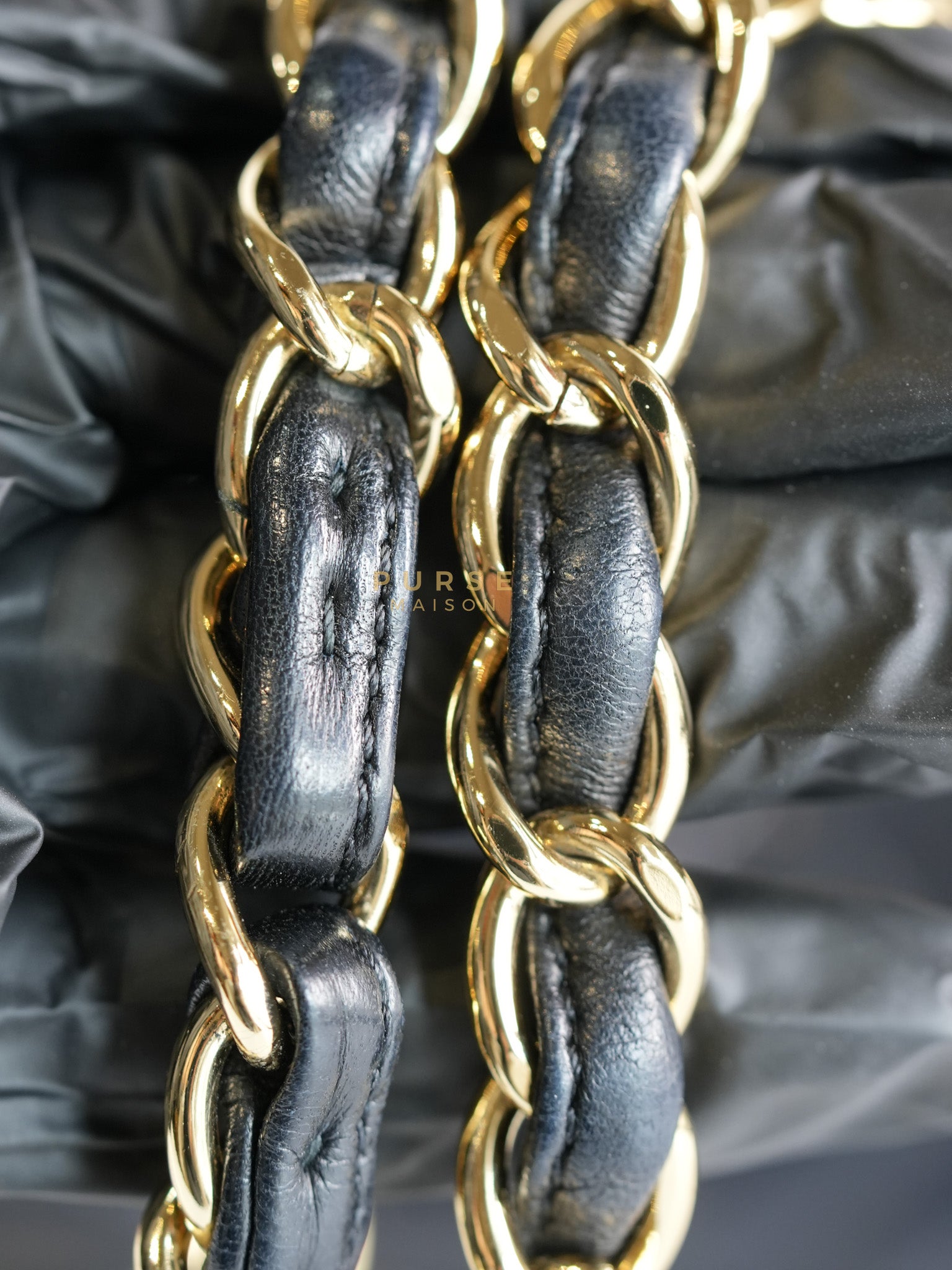 Classic Flap Bag Maxi in Black Quilted Lambskin Leather & Gold Hardware Series 13 | Purse Maison Luxury Bags Shop