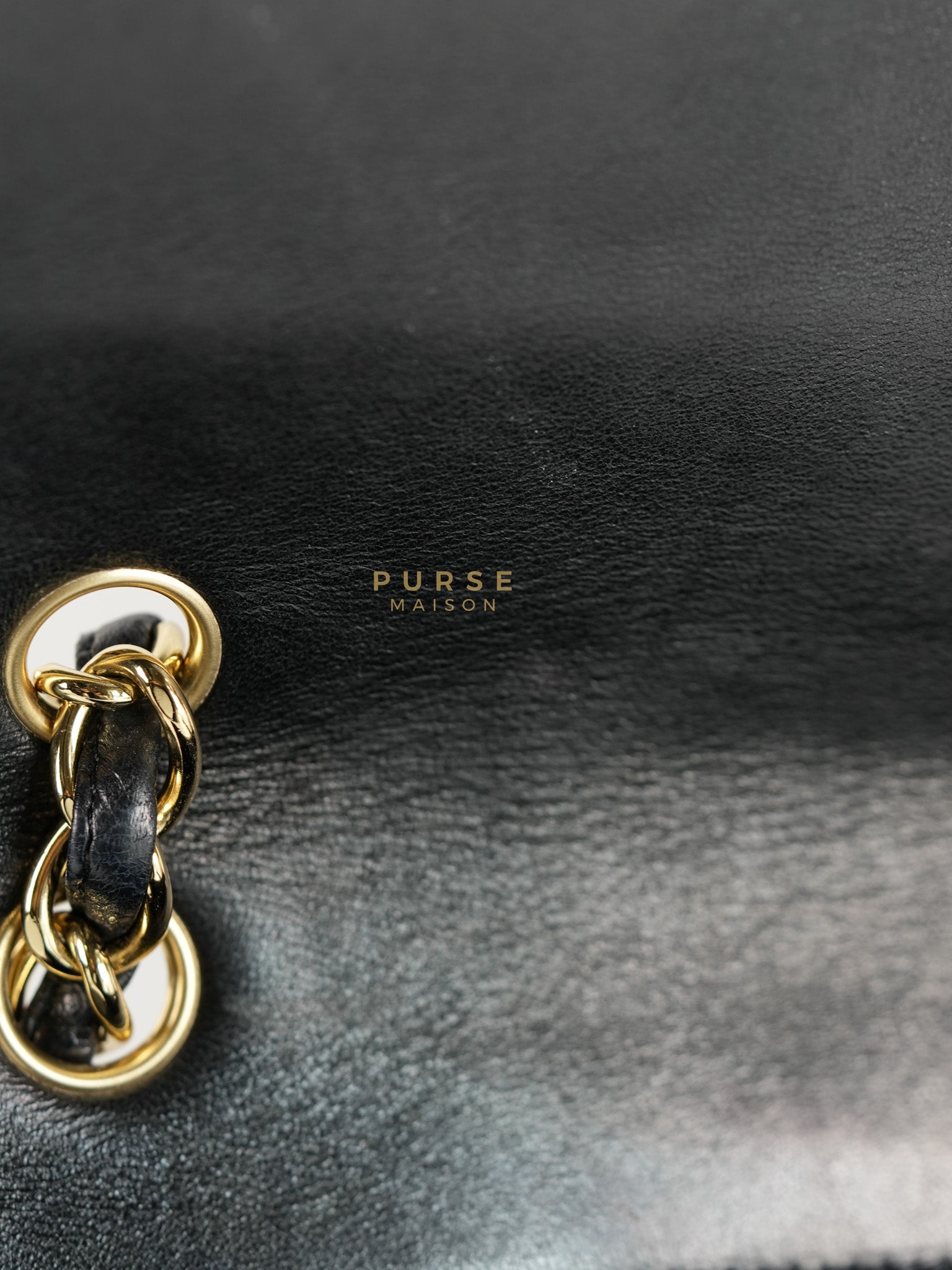 Classic Flap Bag Maxi in Black Quilted Lambskin Leather & Gold Hardware Series 13 | Purse Maison Luxury Bags Shop