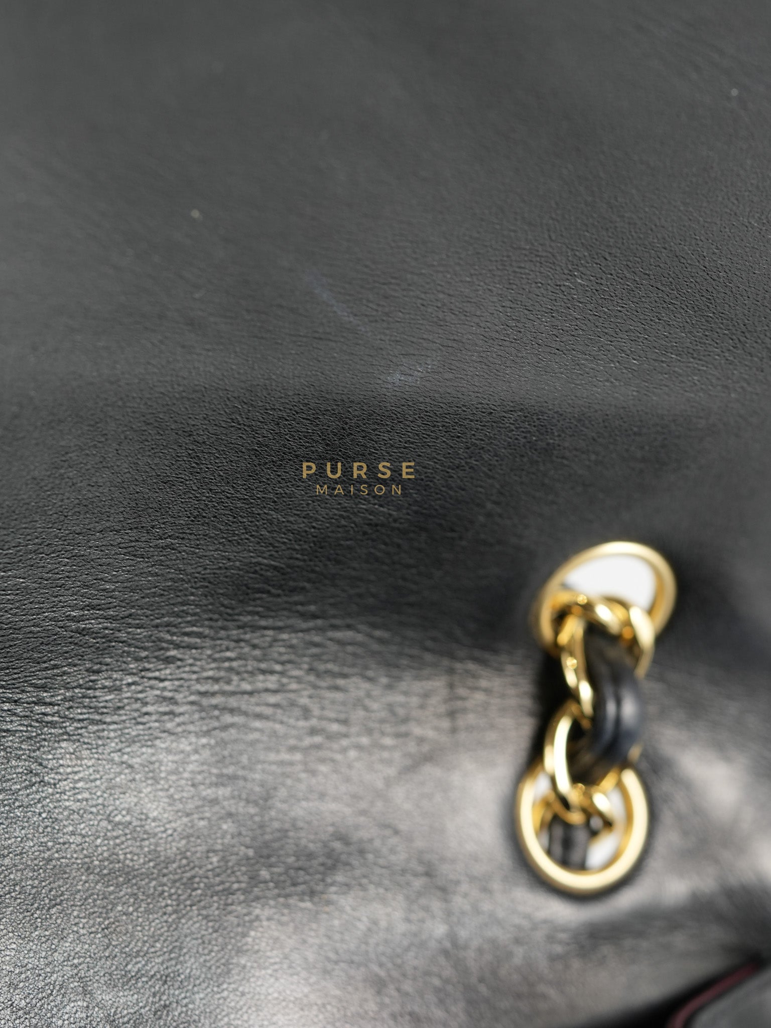 Classic Flap Bag Maxi in Black Quilted Lambskin Leather & Gold Hardware Series 13 | Purse Maison Luxury Bags Shop