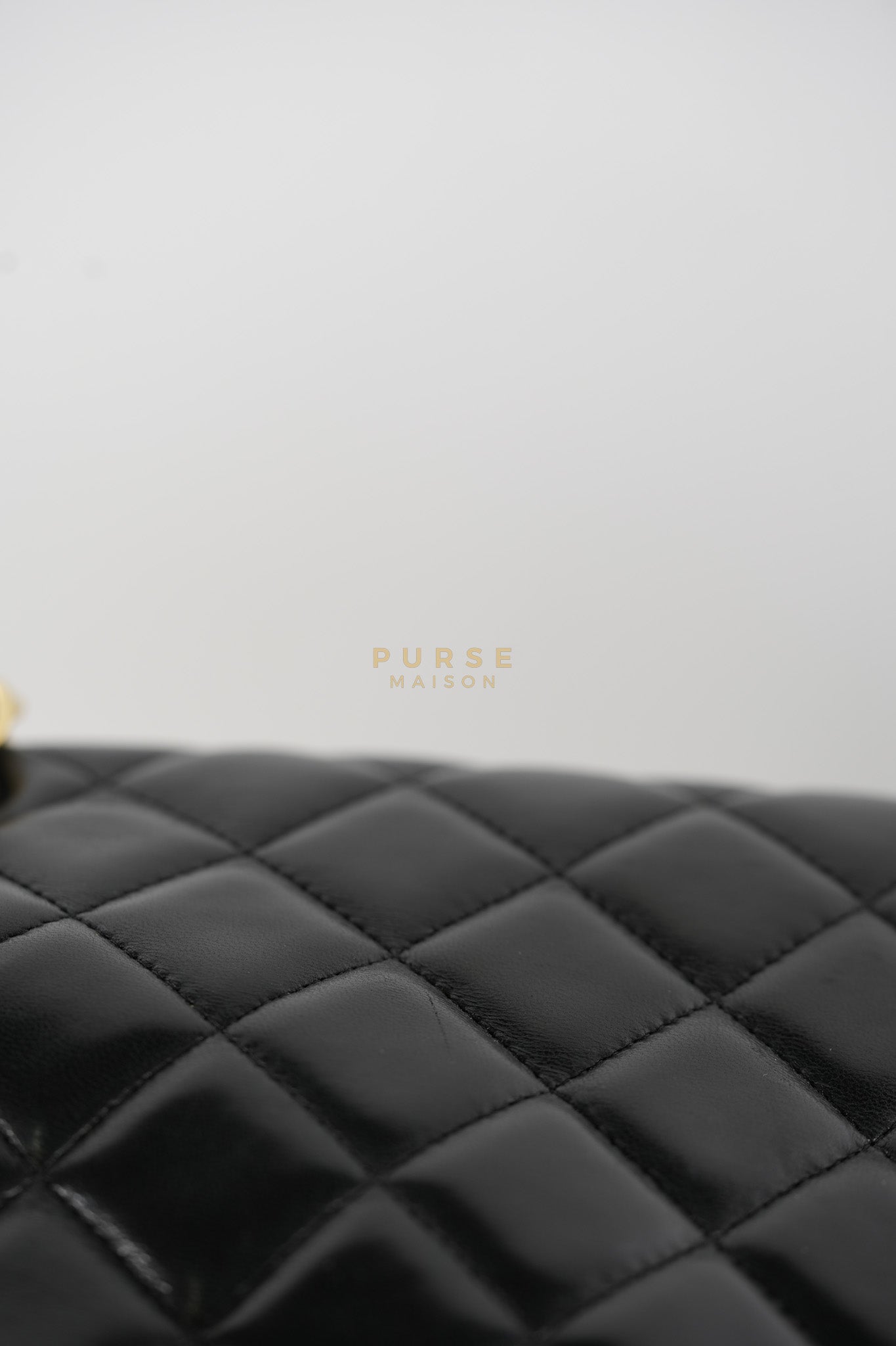 Classic Flap Bag Maxi in Black Quilted Lambskin Leather & Gold Hardware Series 13 | Purse Maison Luxury Bags Shop