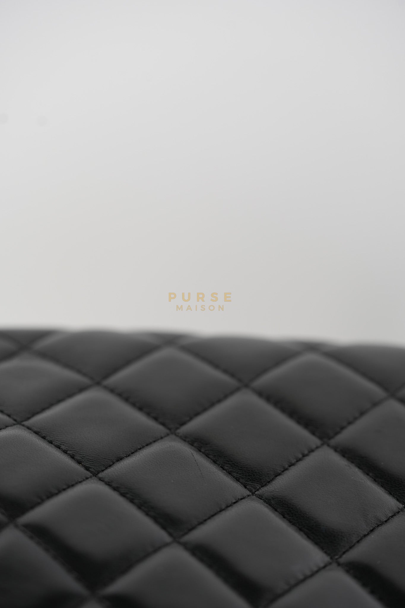 Classic Flap Bag Maxi in Black Quilted Lambskin Leather & Gold Hardware Series 13 | Purse Maison Luxury Bags Shop