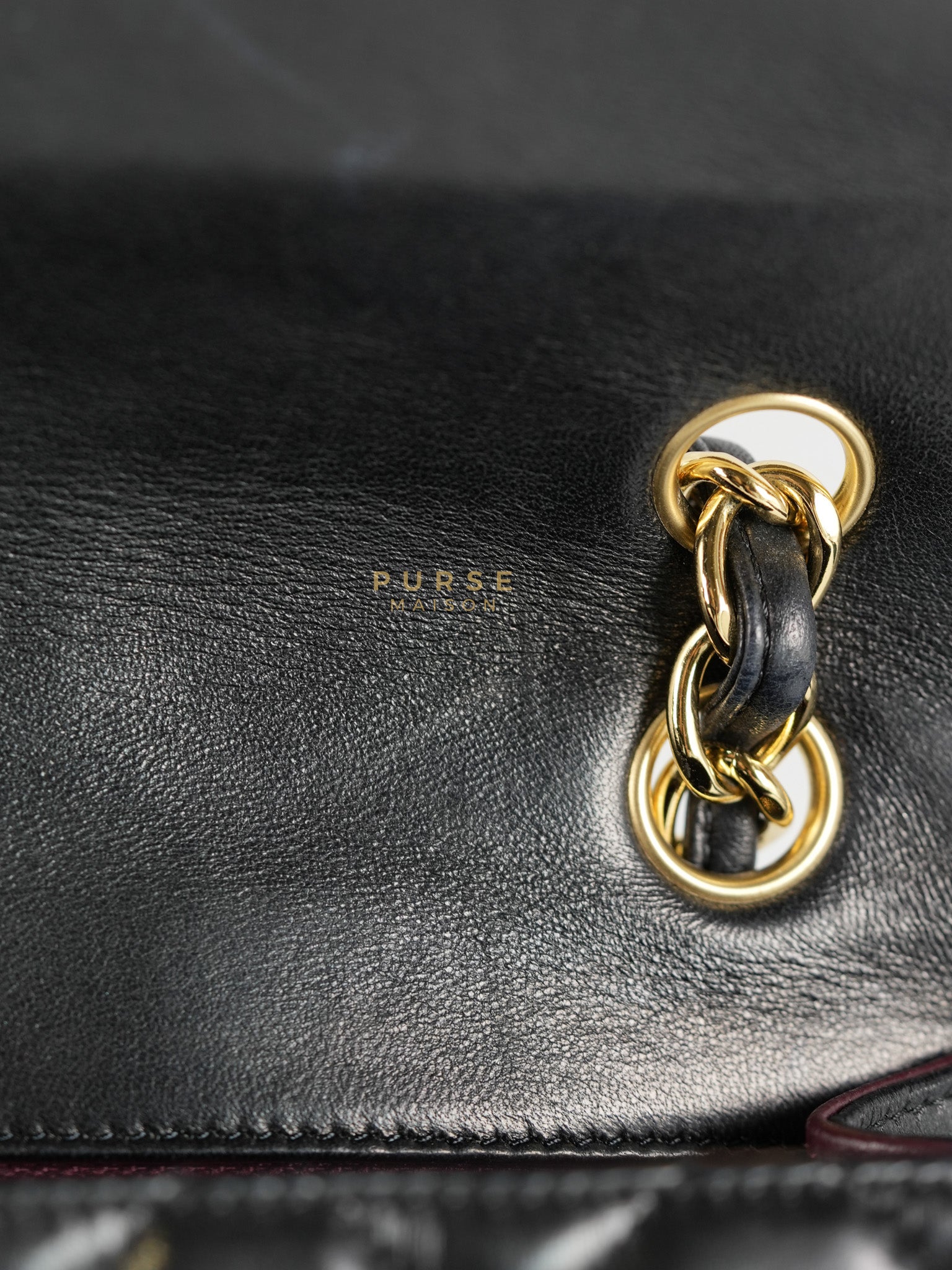Classic Flap Bag Maxi in Black Quilted Lambskin Leather & Gold Hardware Series 13 | Purse Maison Luxury Bags Shop