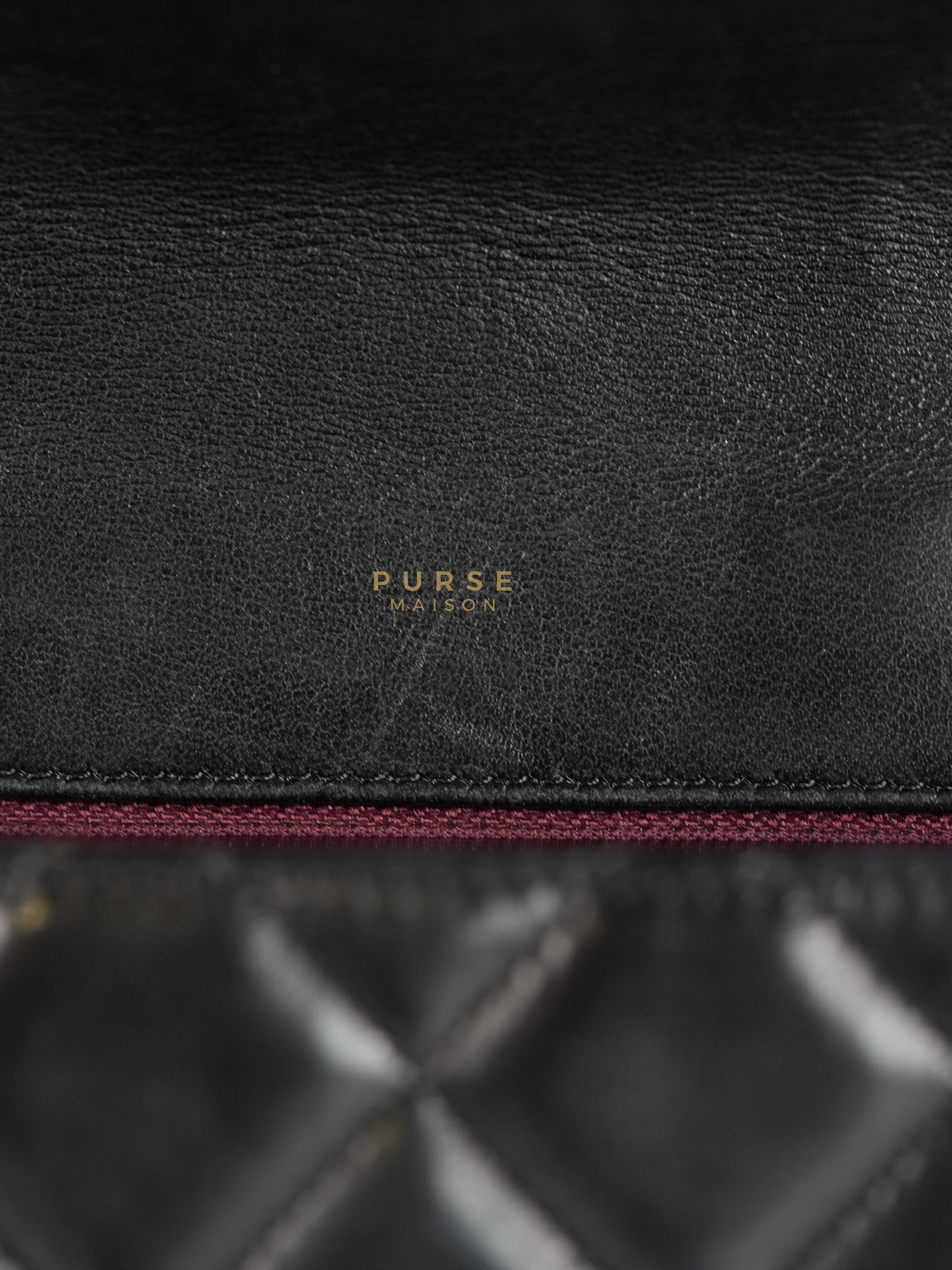 Classic Flap Bag Maxi in Black Quilted Lambskin Leather & Gold Hardware Series 13 | Purse Maison Luxury Bags Shop