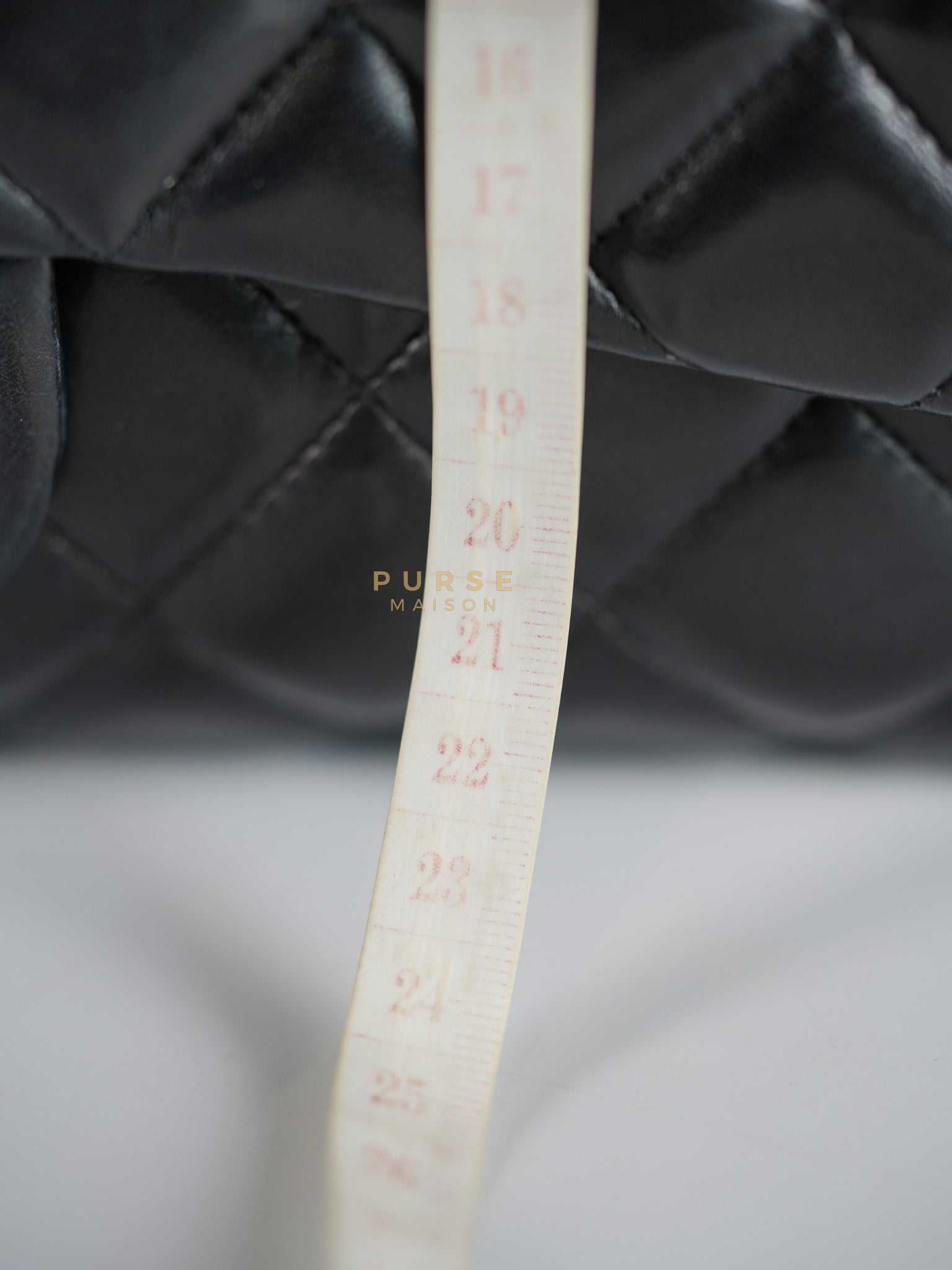 Classic Flap Bag Maxi in Black Quilted Lambskin Leather & Gold Hardware Series 13 | Purse Maison Luxury Bags Shop