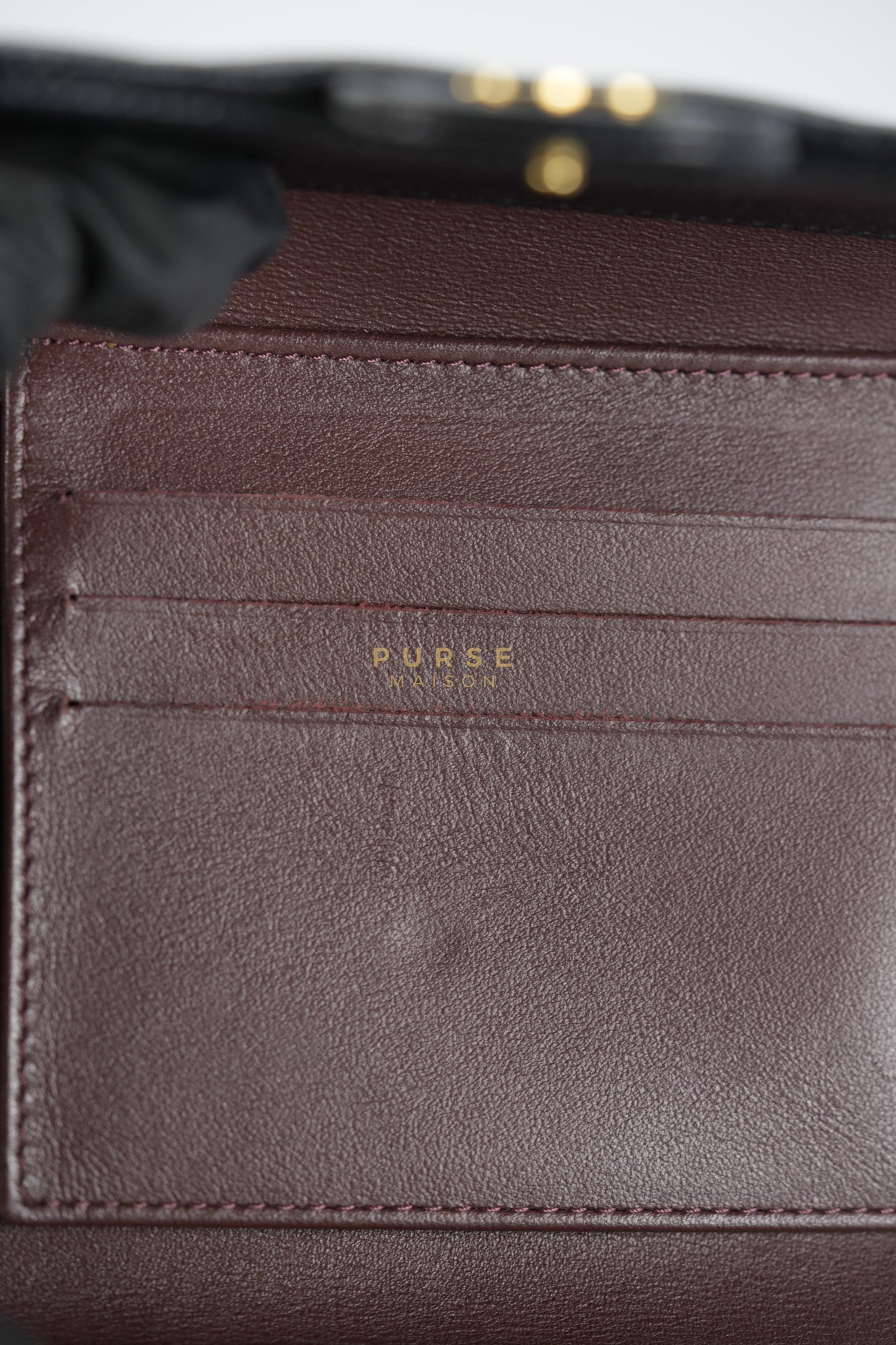 Classic Flap Wallet in Black Caviar Leather Gold Hardware Series 27 | Purse Maison Luxury Bags Shop