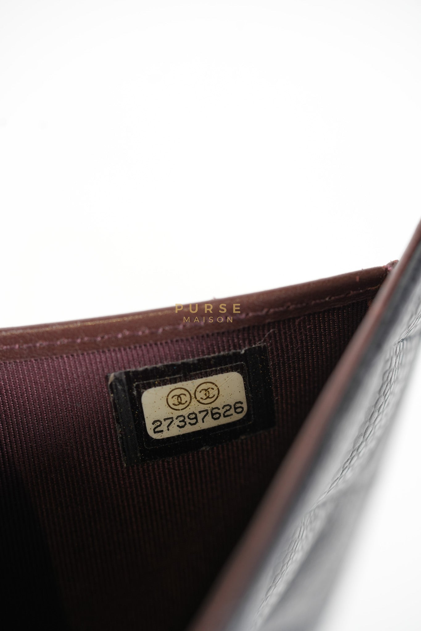 Classic Flap Wallet in Black Caviar Leather Gold Hardware Series 27 | Purse Maison Luxury Bags Shop