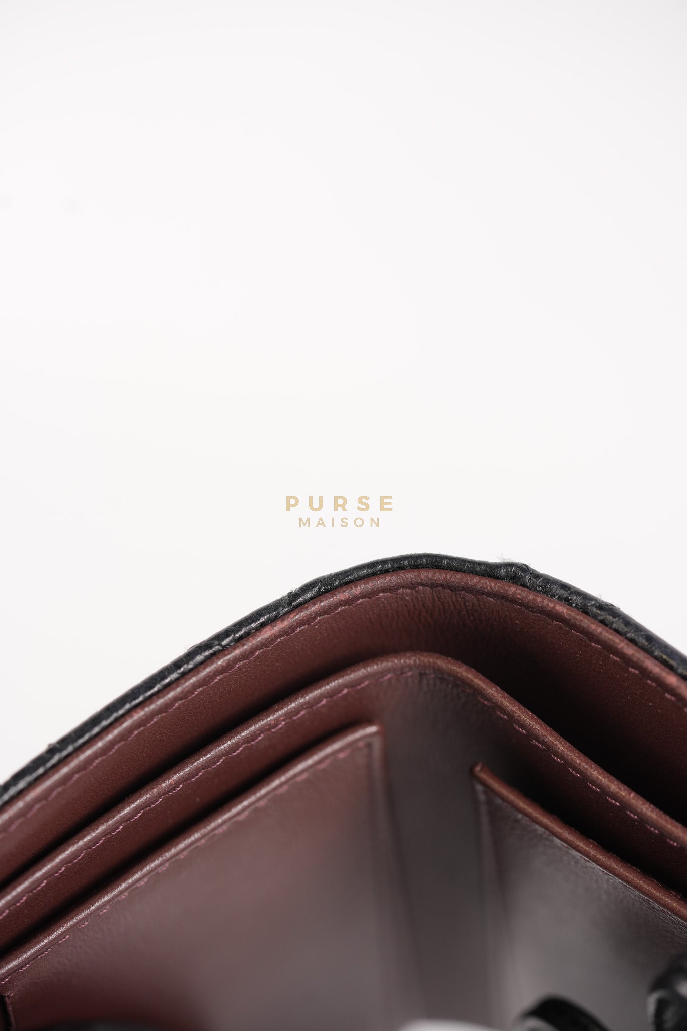 Classic Flap Wallet in Black Caviar Leather Gold Hardware Series 27 | Purse Maison Luxury Bags Shop