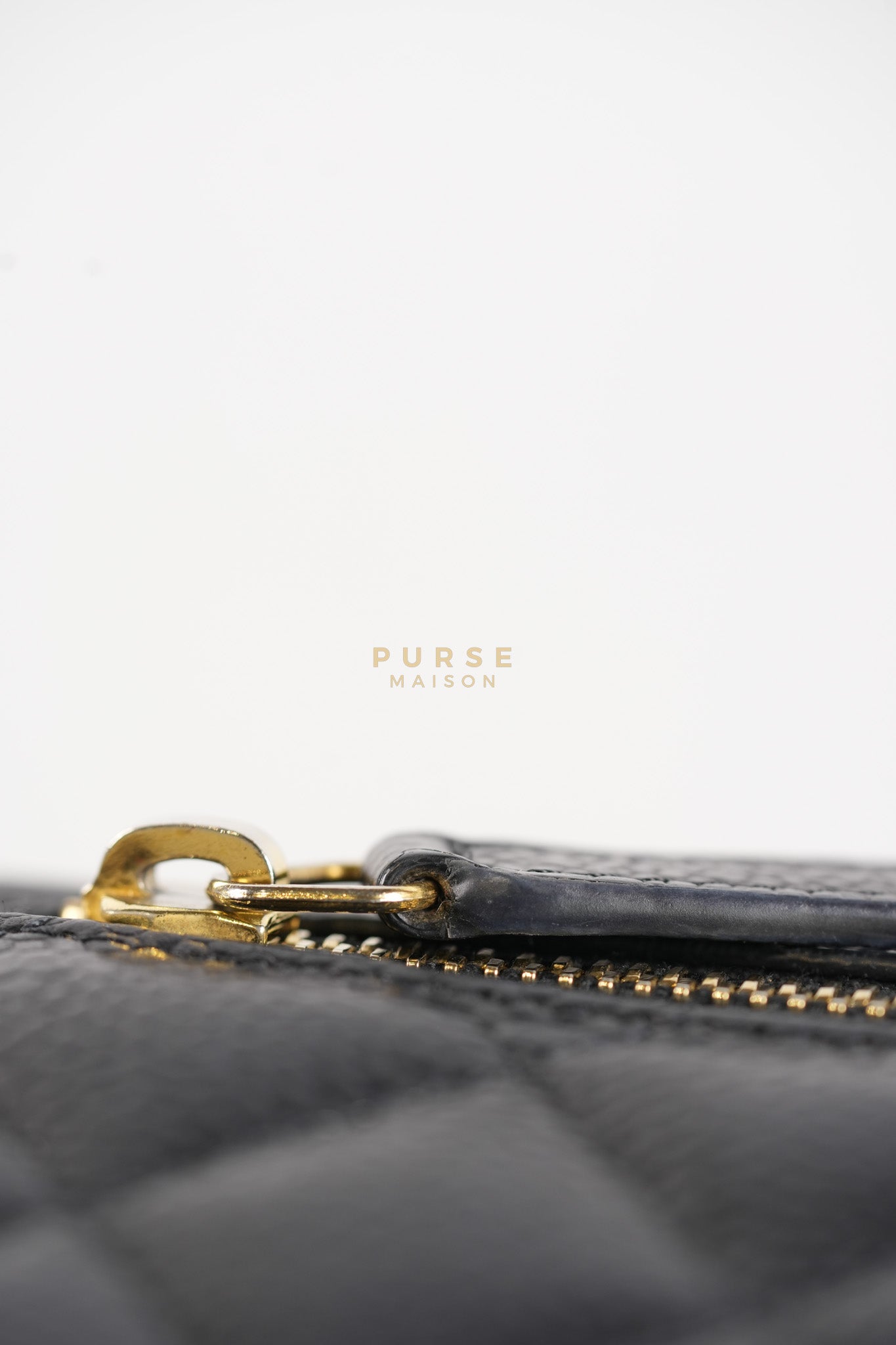 Classic Flap Wallet in Black Caviar Leather Gold Hardware Series 27 | Purse Maison Luxury Bags Shop
