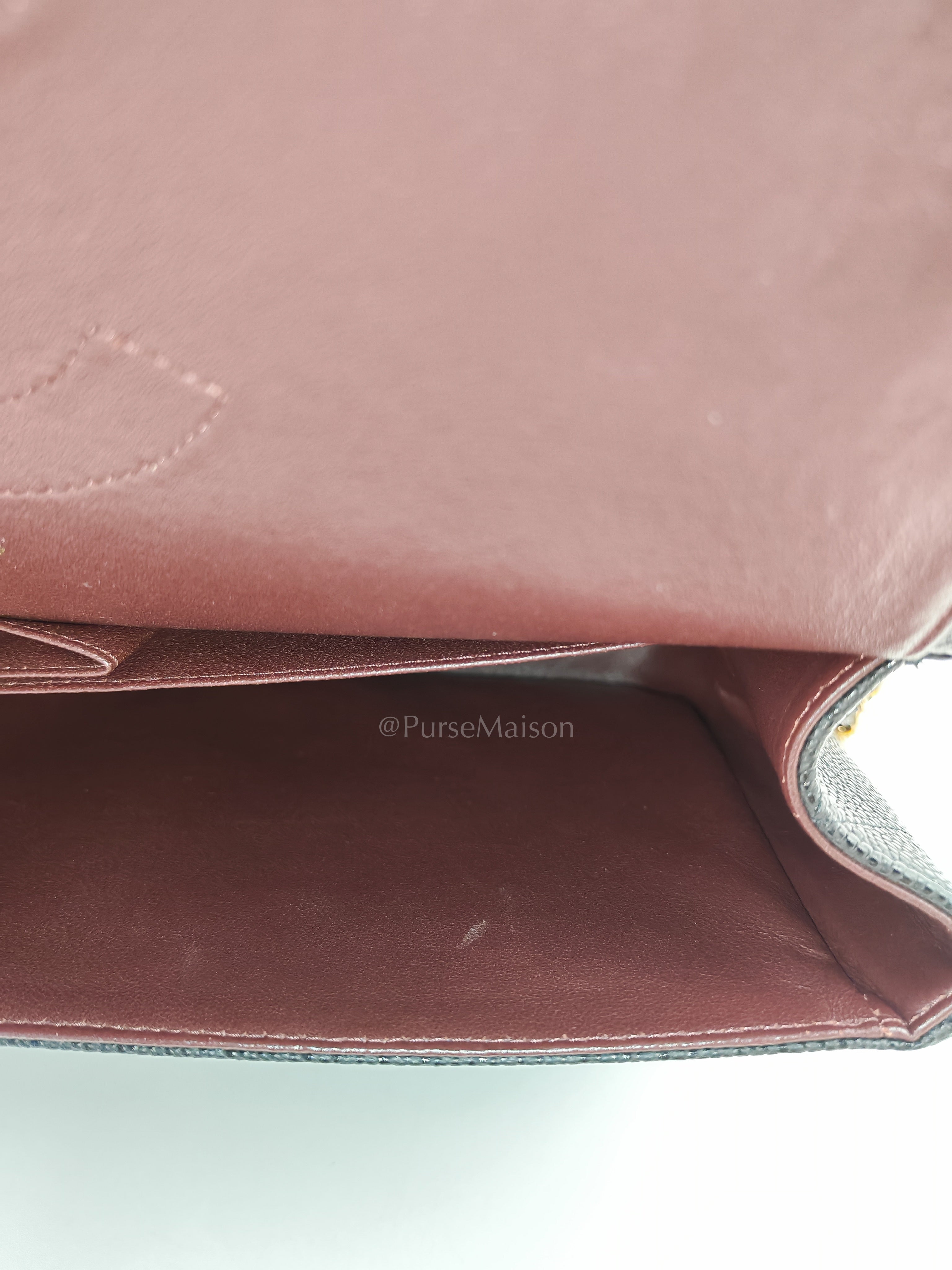 Classic Jumbo Double Flap Black Caviar Series 14 | Purse Maison Luxury Bags Shop