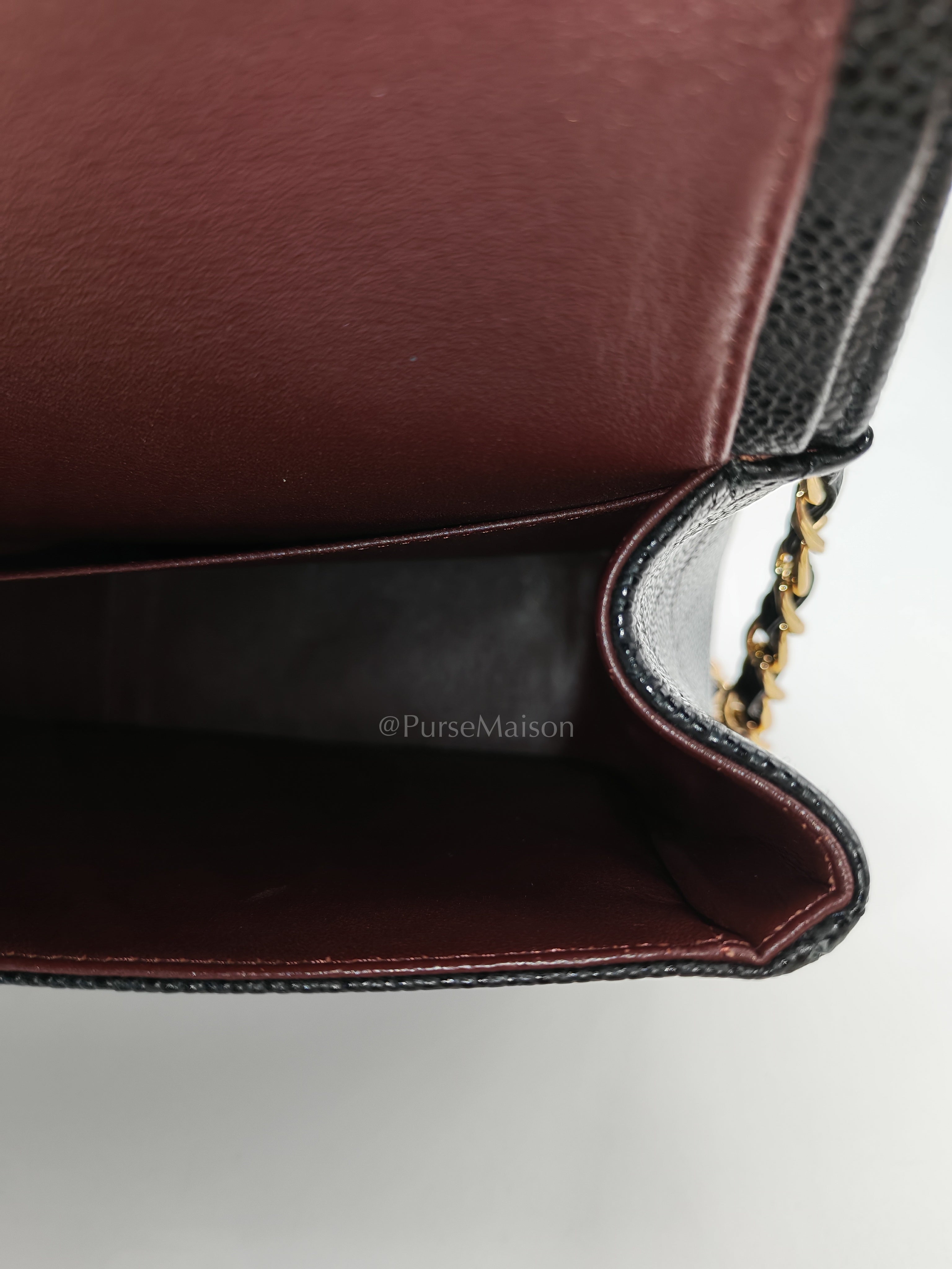 Classic Jumbo Double Flap Black Caviar Series 14 | Purse Maison Luxury Bags Shop