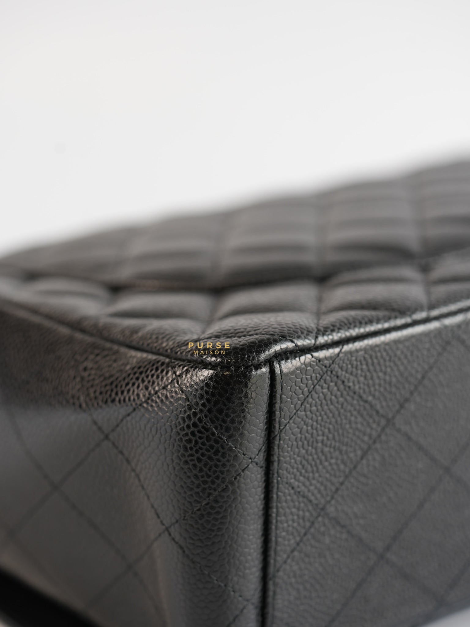 Classic Maxi Double Flap Caviar Quilted Leather in Gold Hardware Series 15 | Purse Maison Luxury Bags Shop