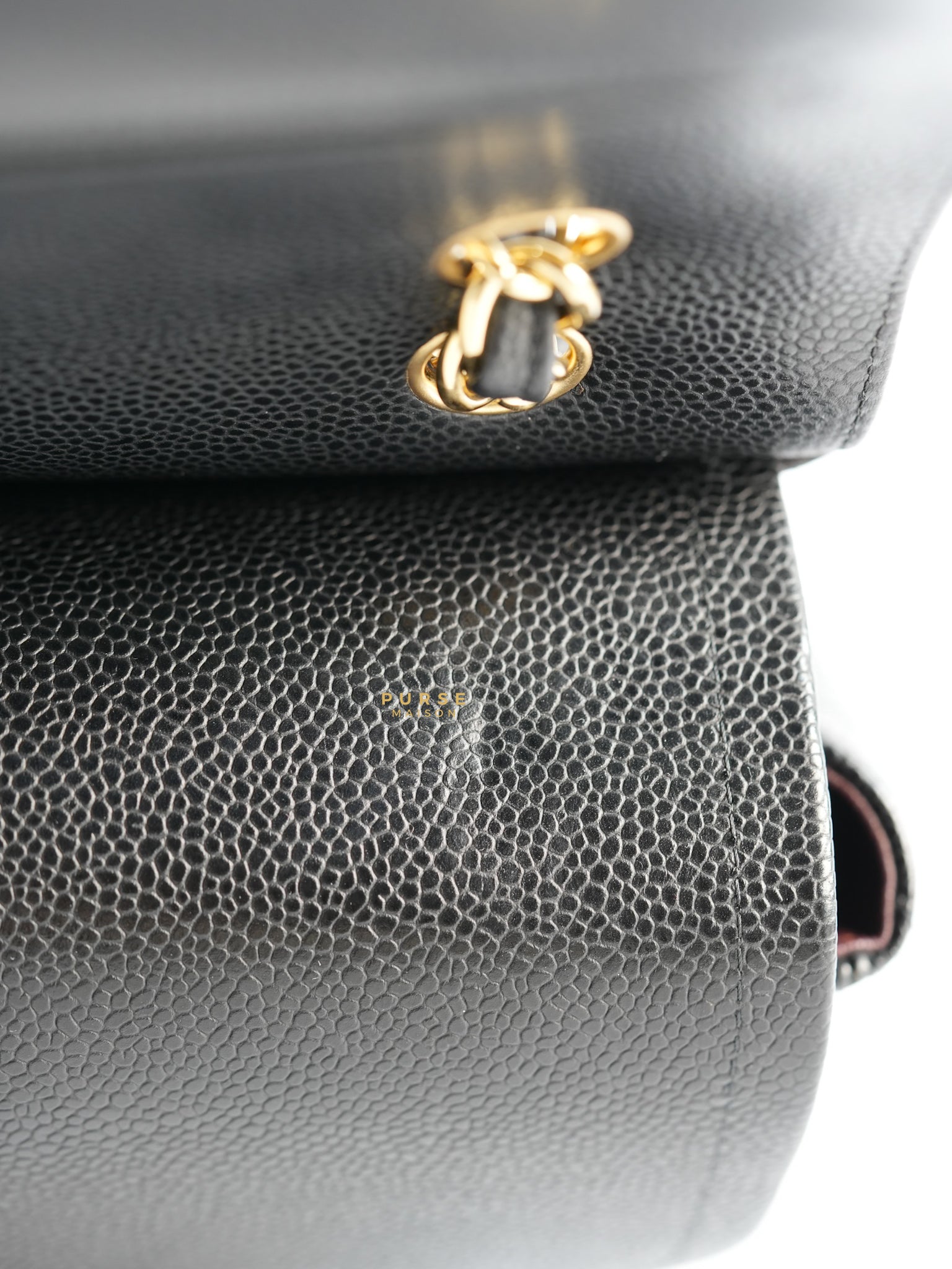Classic Maxi Double Flap Caviar Quilted Leather in Gold Hardware Series 15 | Purse Maison Luxury Bags Shop
