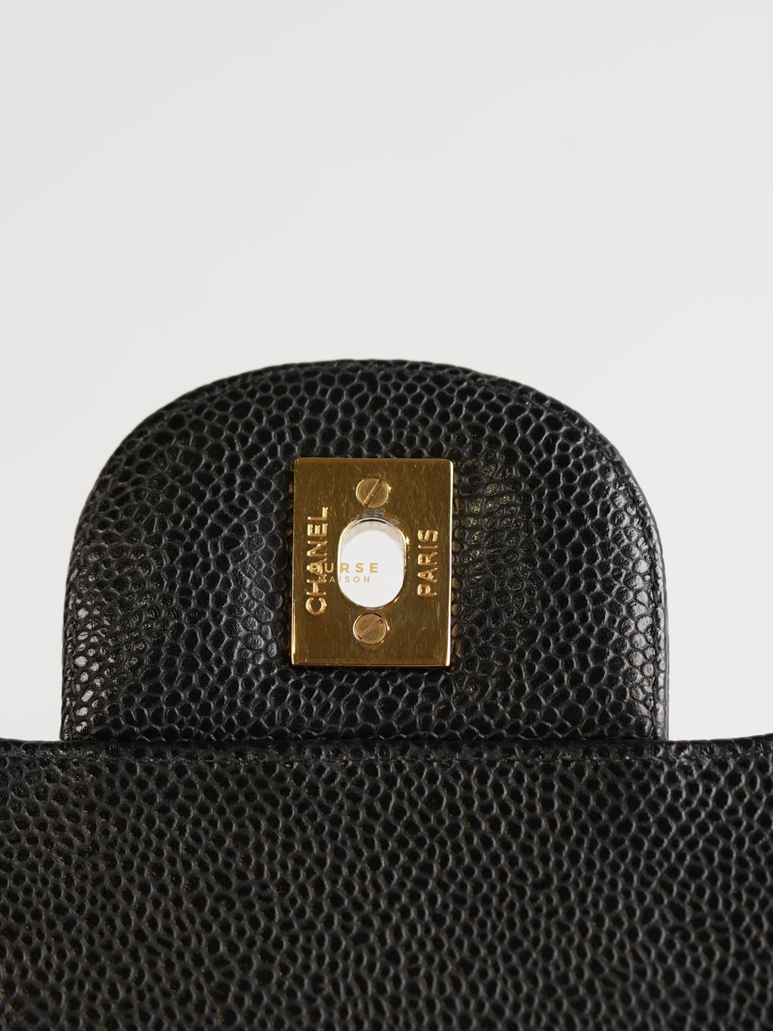 Classic Maxi Double Flap Caviar Quilted Leather in Gold Hardware Series 15 | Purse Maison Luxury Bags Shop