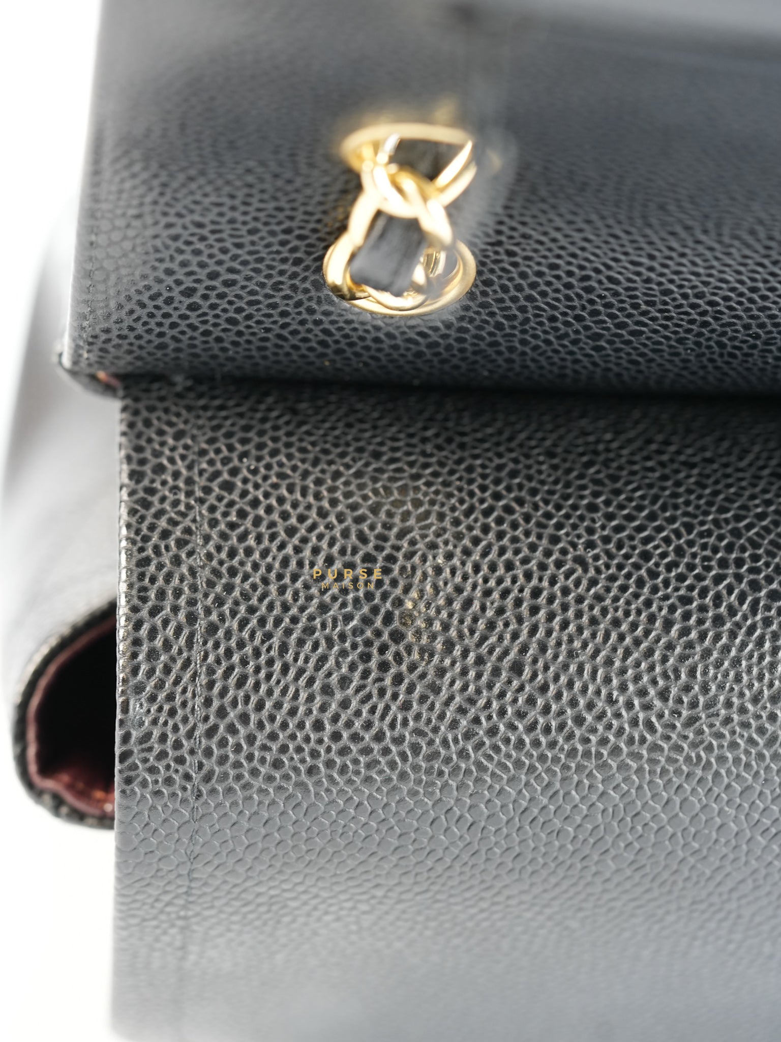 Classic Maxi Double Flap Caviar Quilted Leather in Gold Hardware Series 15 | Purse Maison Luxury Bags Shop