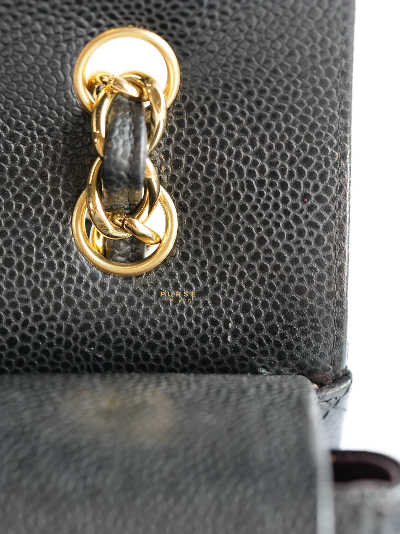 Classic Maxi Double Flap Caviar Quilted Leather in Gold Hardware Series 15 | Purse Maison Luxury Bags Shop