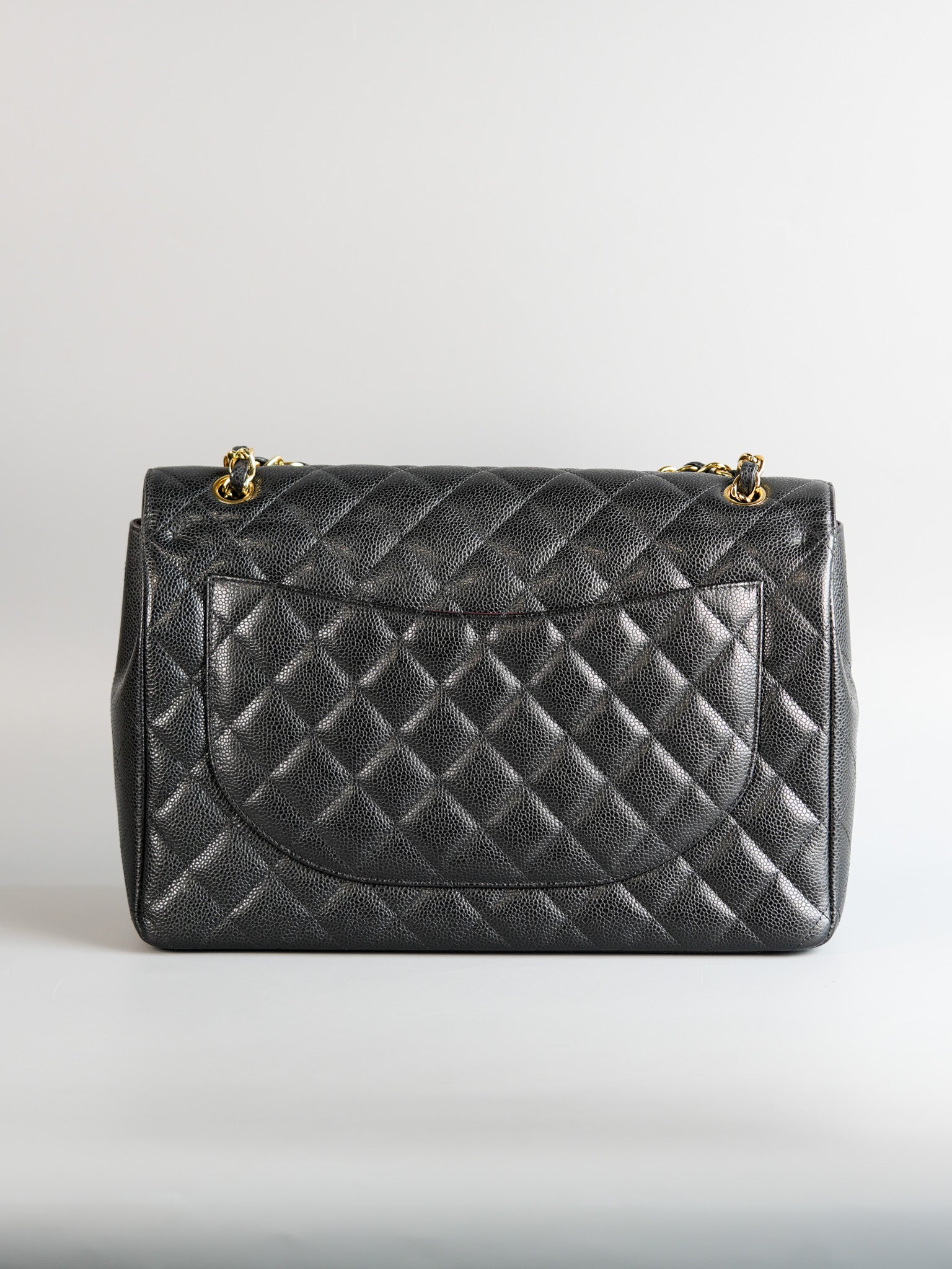 Classic Maxi Double Flap Caviar Quilted Leather in Gold Hardware Series 15 | Purse Maison Luxury Bags Shop