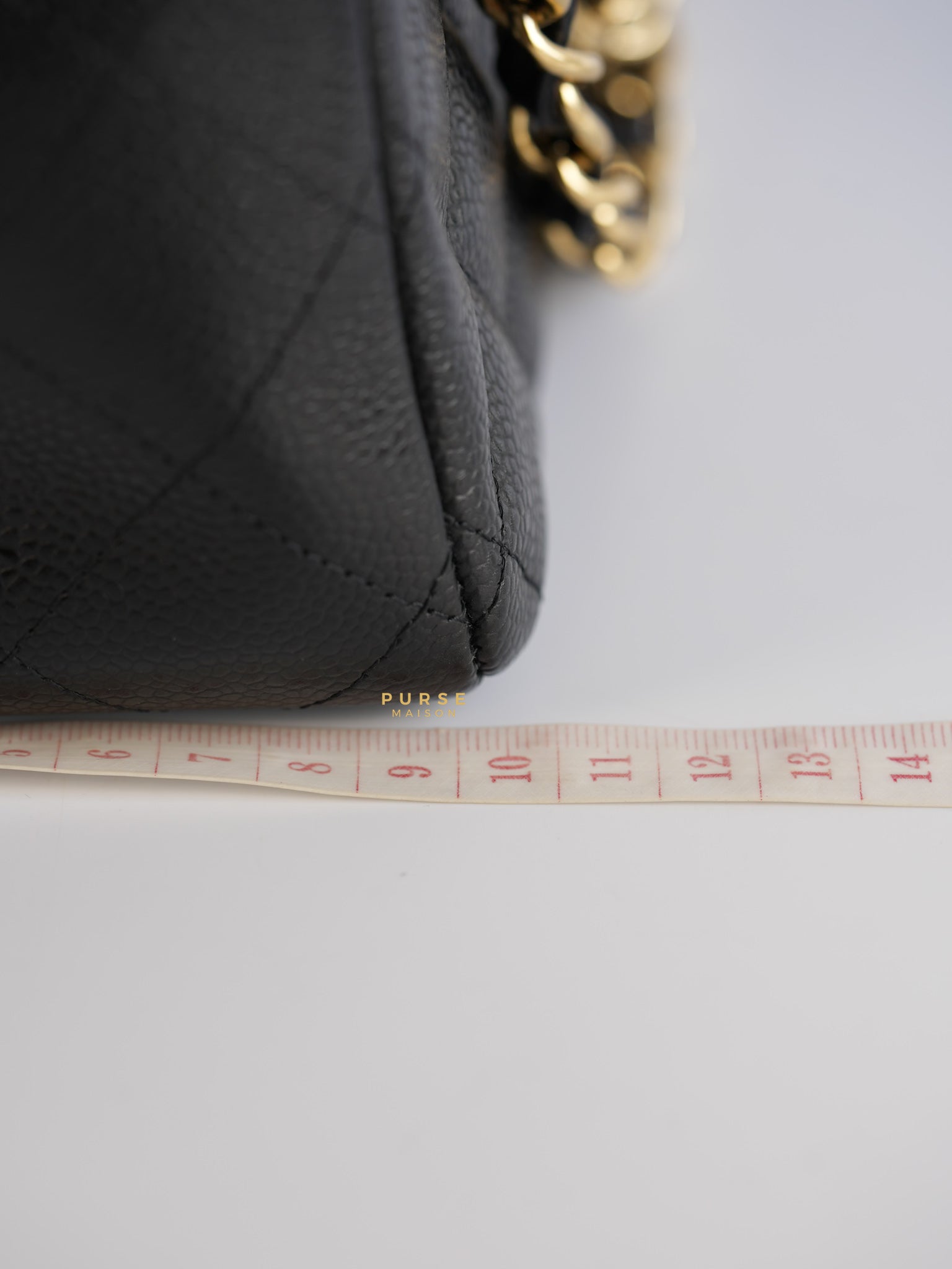 Classic Maxi Double Flap Caviar Quilted Leather in Gold Hardware Series 15 | Purse Maison Luxury Bags Shop