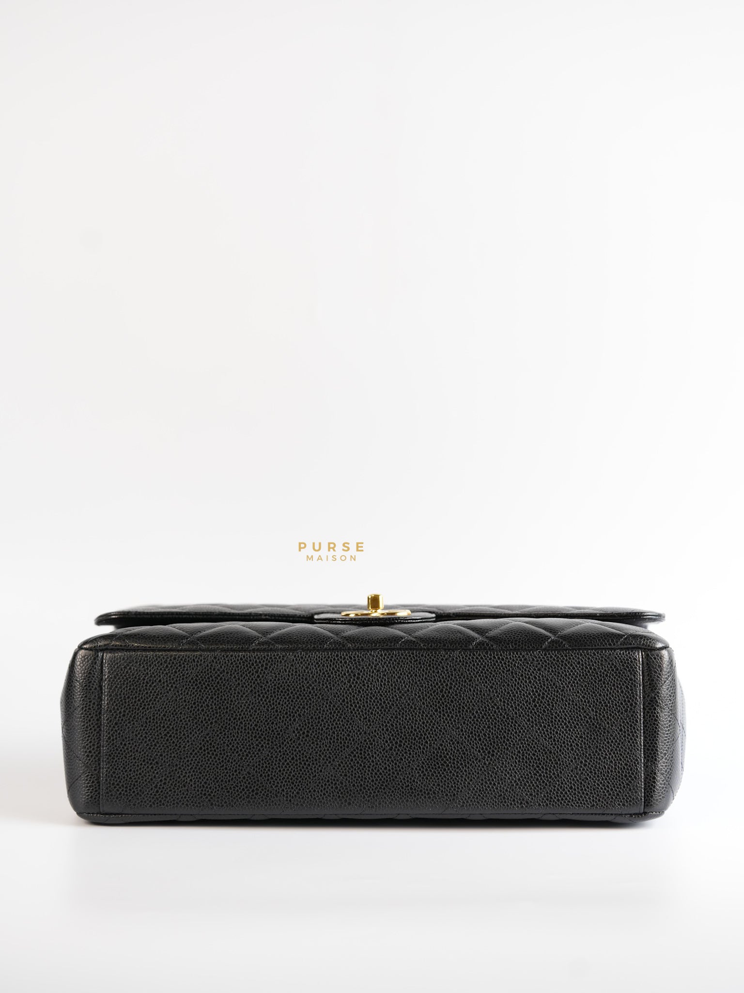 Classic Maxi Double Flap Caviar Quilted Leather in Gold Hardware Series 15 | Purse Maison Luxury Bags Shop
