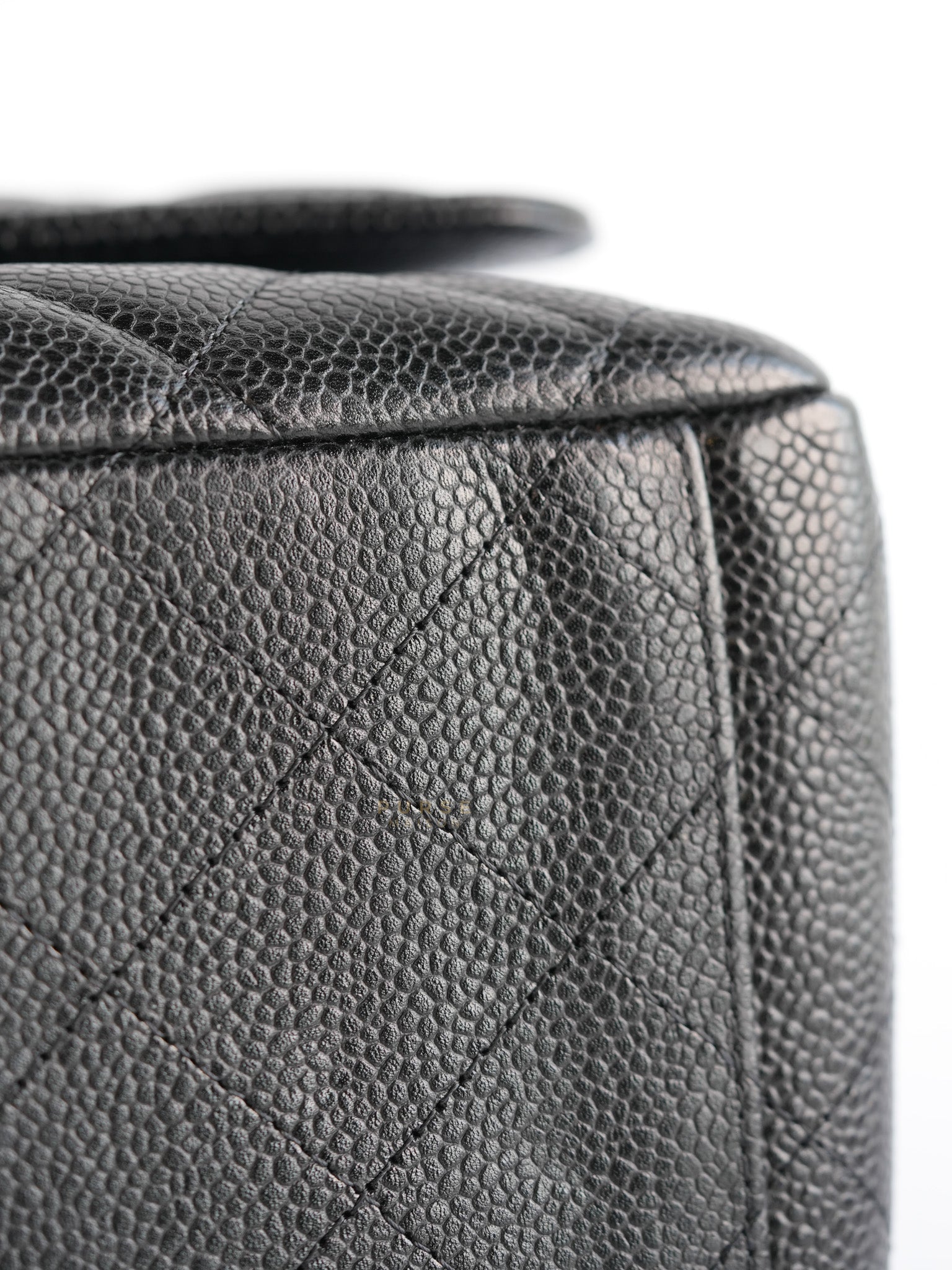 Classic Maxi Double Flap in Caviar Quilted Calfskin Leather Series 19 | Purse Maison Luxury Bags Shop