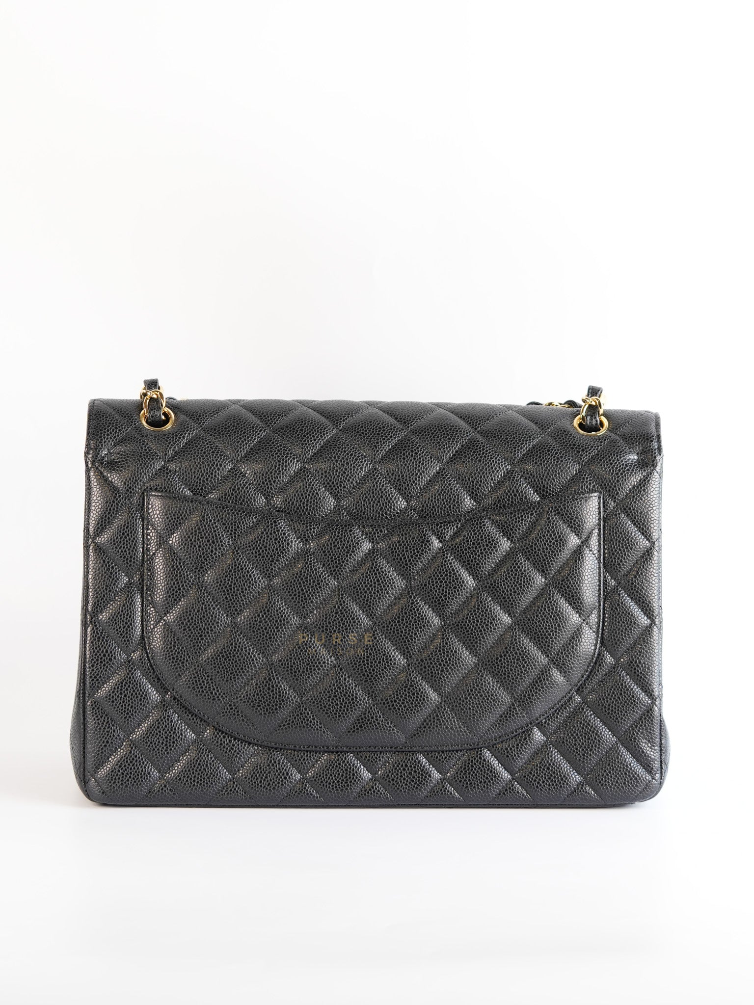 Classic Maxi Double Flap in Caviar Quilted Calfskin Leather Series 19 | Purse Maison Luxury Bags Shop