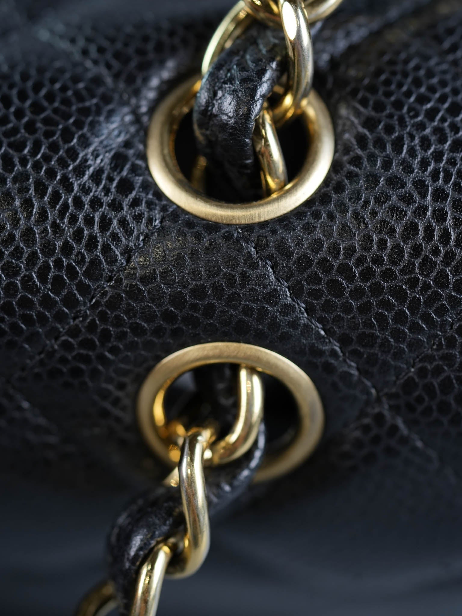 Classic Maxi Single Flap Caviar Quilted Leather in Gold Hardware Series 13 | Purse Maison Luxury Bags Shop