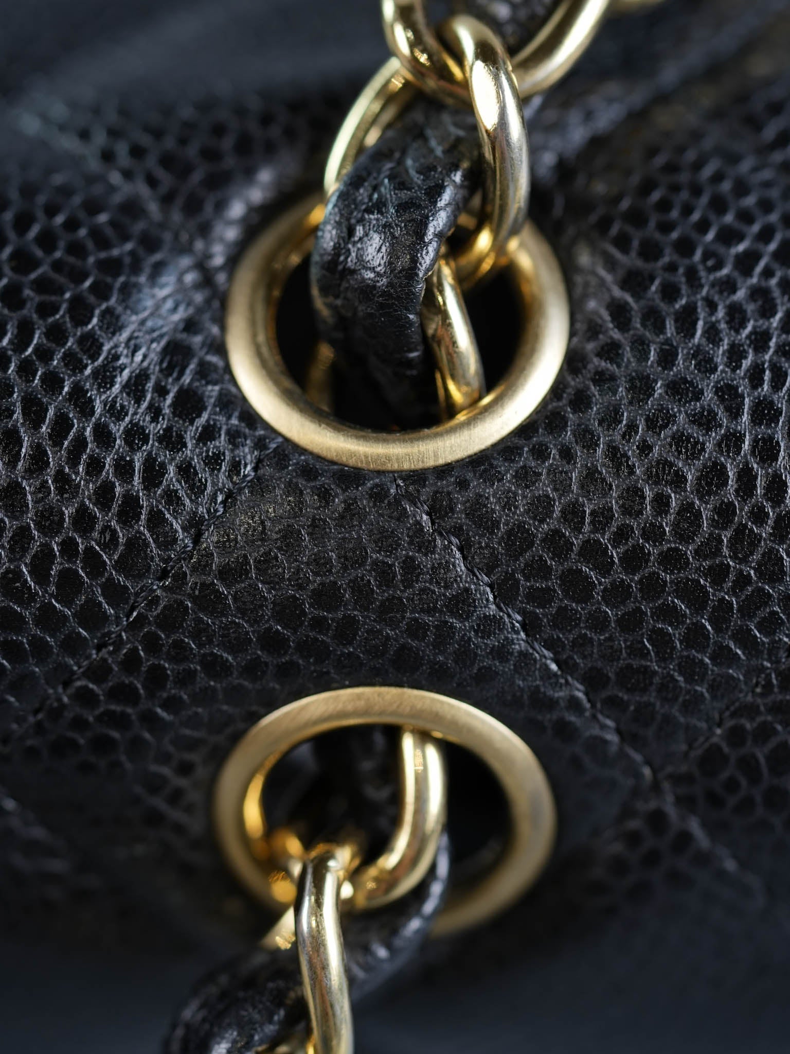 Classic Maxi Single Flap Caviar Quilted Leather in Gold Hardware Series 13 | Purse Maison Luxury Bags Shop