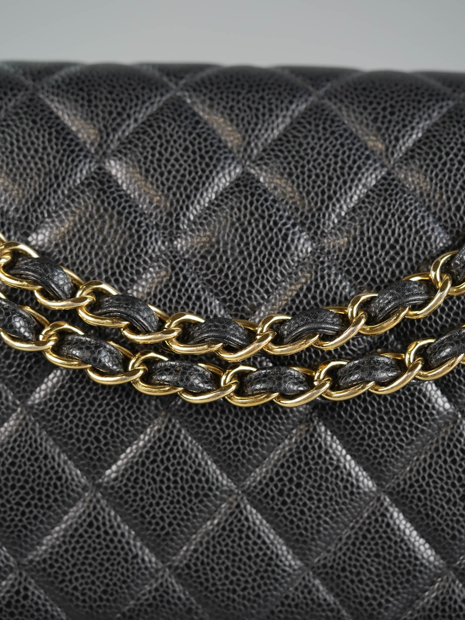 Classic Maxi Single Flap Caviar Quilted Leather in Gold Hardware Series 13 | Purse Maison Luxury Bags Shop