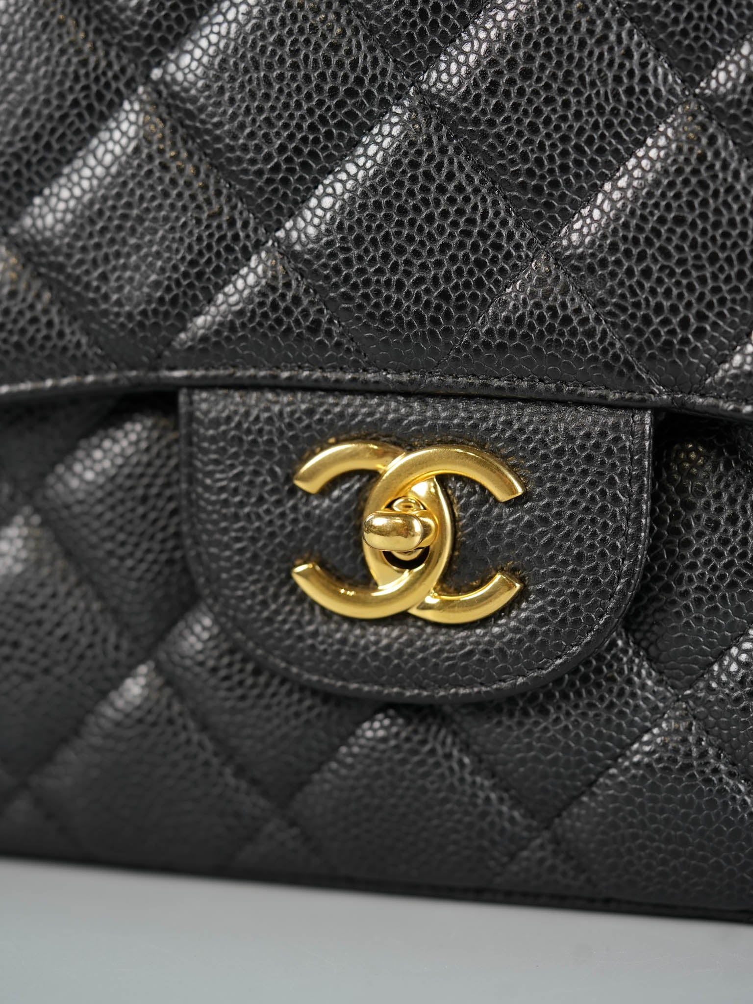 Classic Maxi Single Flap Caviar Quilted Leather in Gold Hardware Series 13 | Purse Maison Luxury Bags Shop