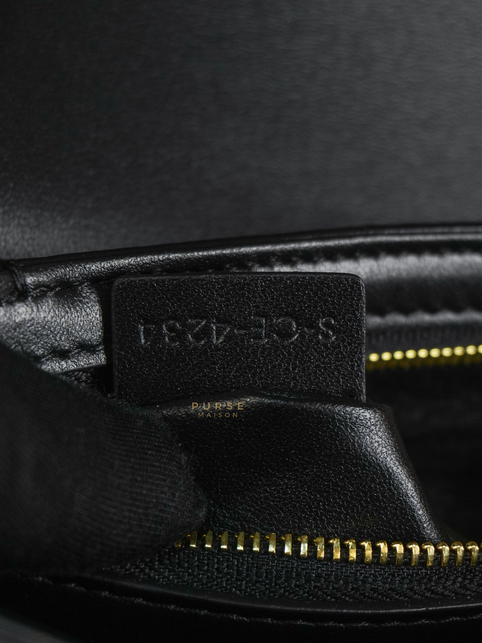 Classic Medium Triomphe in Black Shiny Calfskin Leather | Purse Maison Luxury Bags Shop