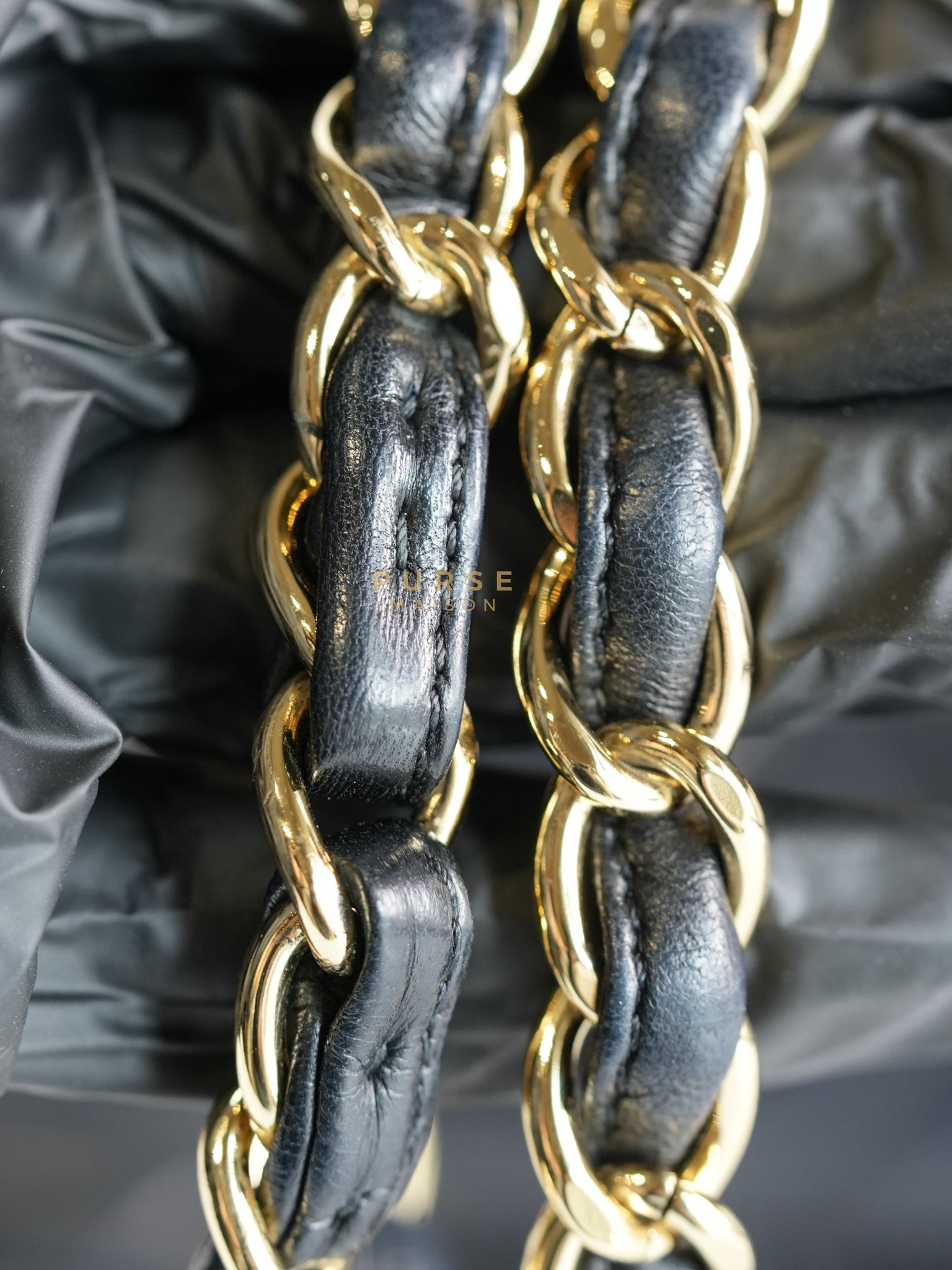 Classic Flap Bag Maxi in Black Quilted Lambskin Leather & Gold Hardware Series 13 | Purse Maison Luxury Bags Shop