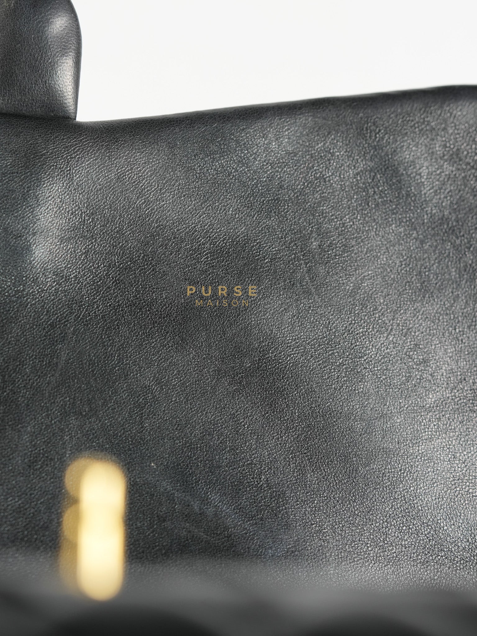 Classic Flap Bag Maxi in Black Quilted Lambskin Leather & Gold Hardware Series 13 | Purse Maison Luxury Bags Shop
