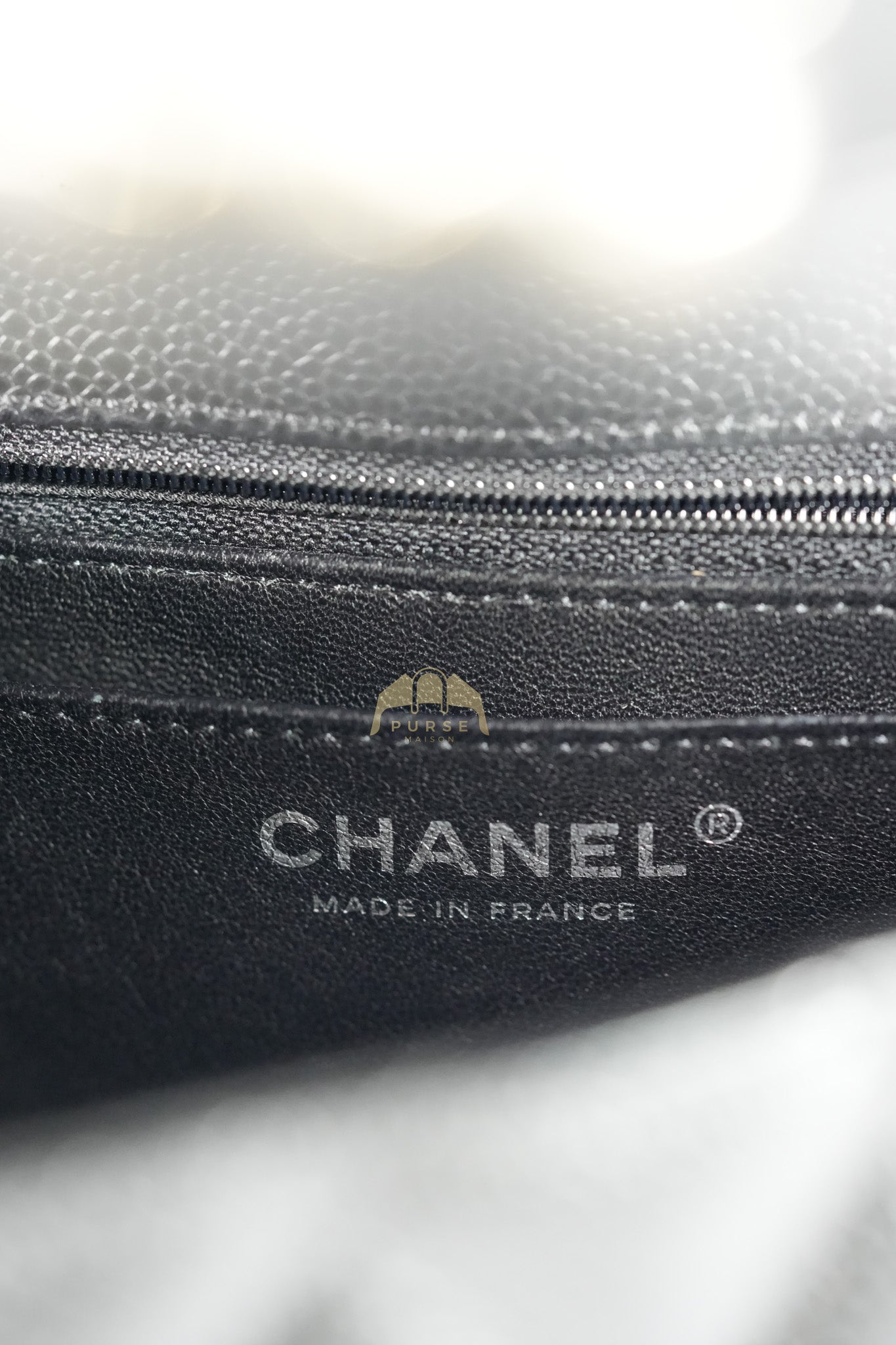 Classic Single Flap Jumbo in Black Caviar Leather and Silver Hardware (Series 9) | Purse Maison Luxury Bags Shop