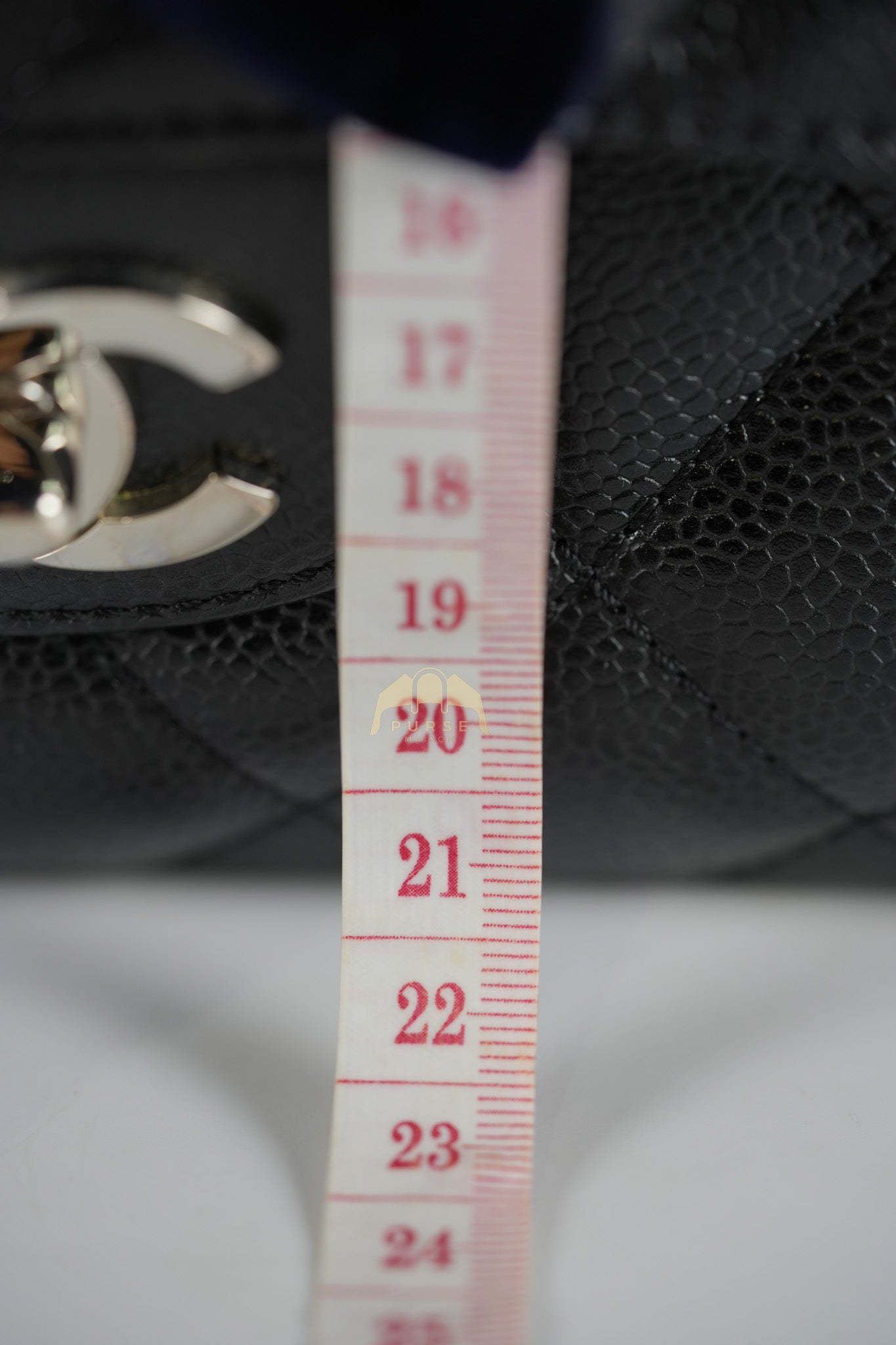 Classic Single Flap Jumbo in Black Caviar Leather and Silver Hardware (Series 9) | Purse Maison Luxury Bags Shop