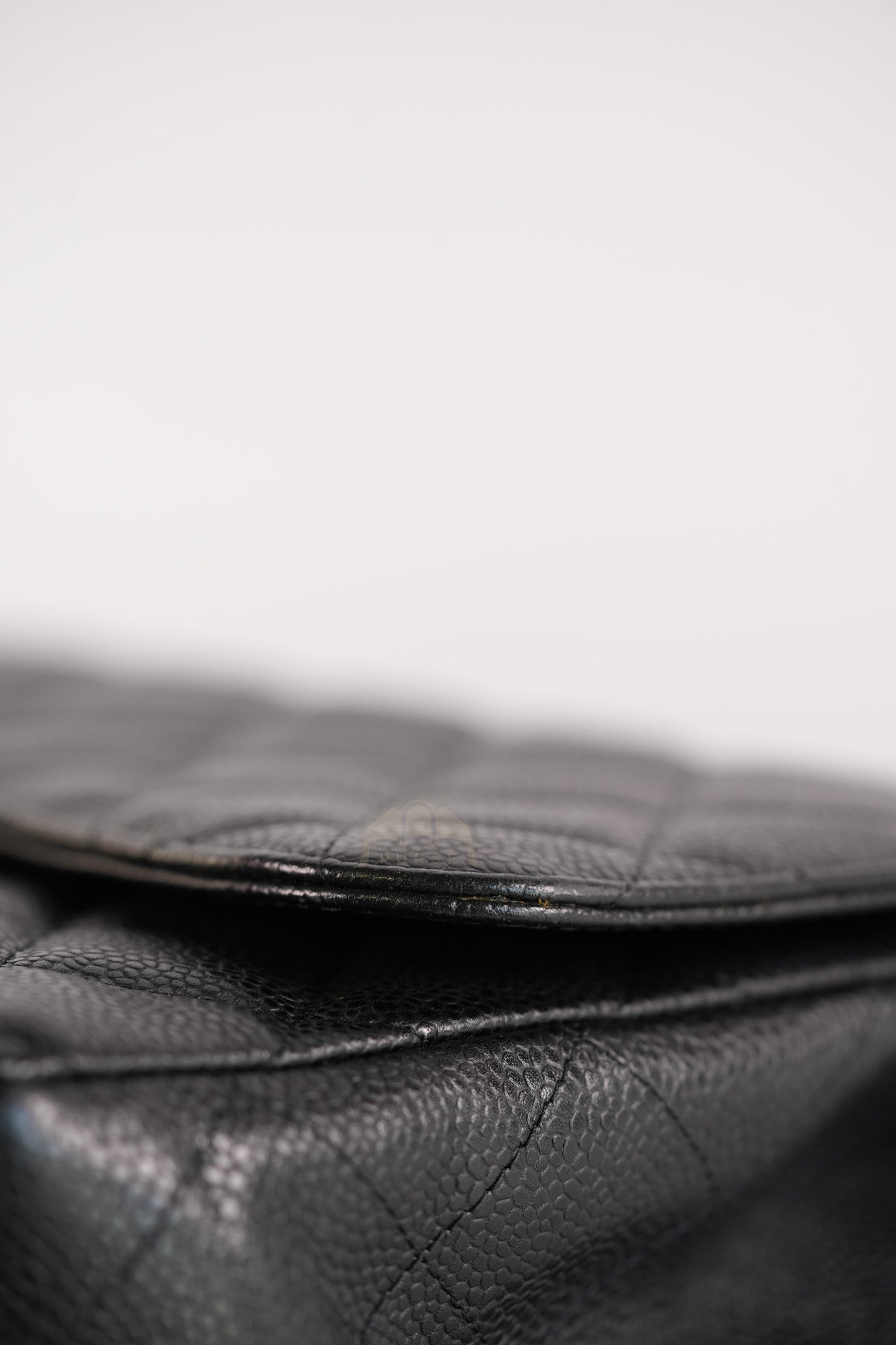 Classic Single Flap Jumbo in Black Caviar Leather Gold Hardware (Series 14) | Purse Maison Luxury Bags Shop