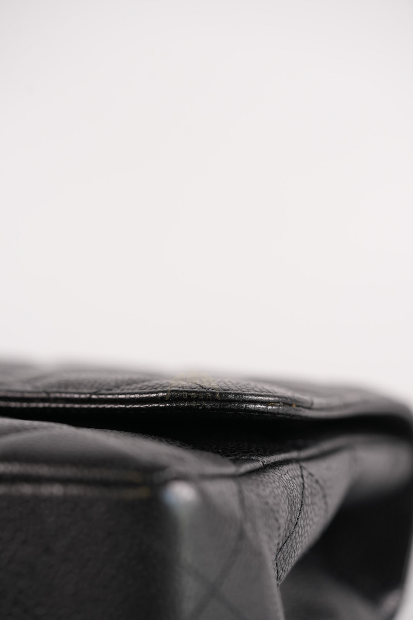 Classic Single Flap Jumbo in Black Caviar Leather Gold Hardware (Series 14) | Purse Maison Luxury Bags Shop