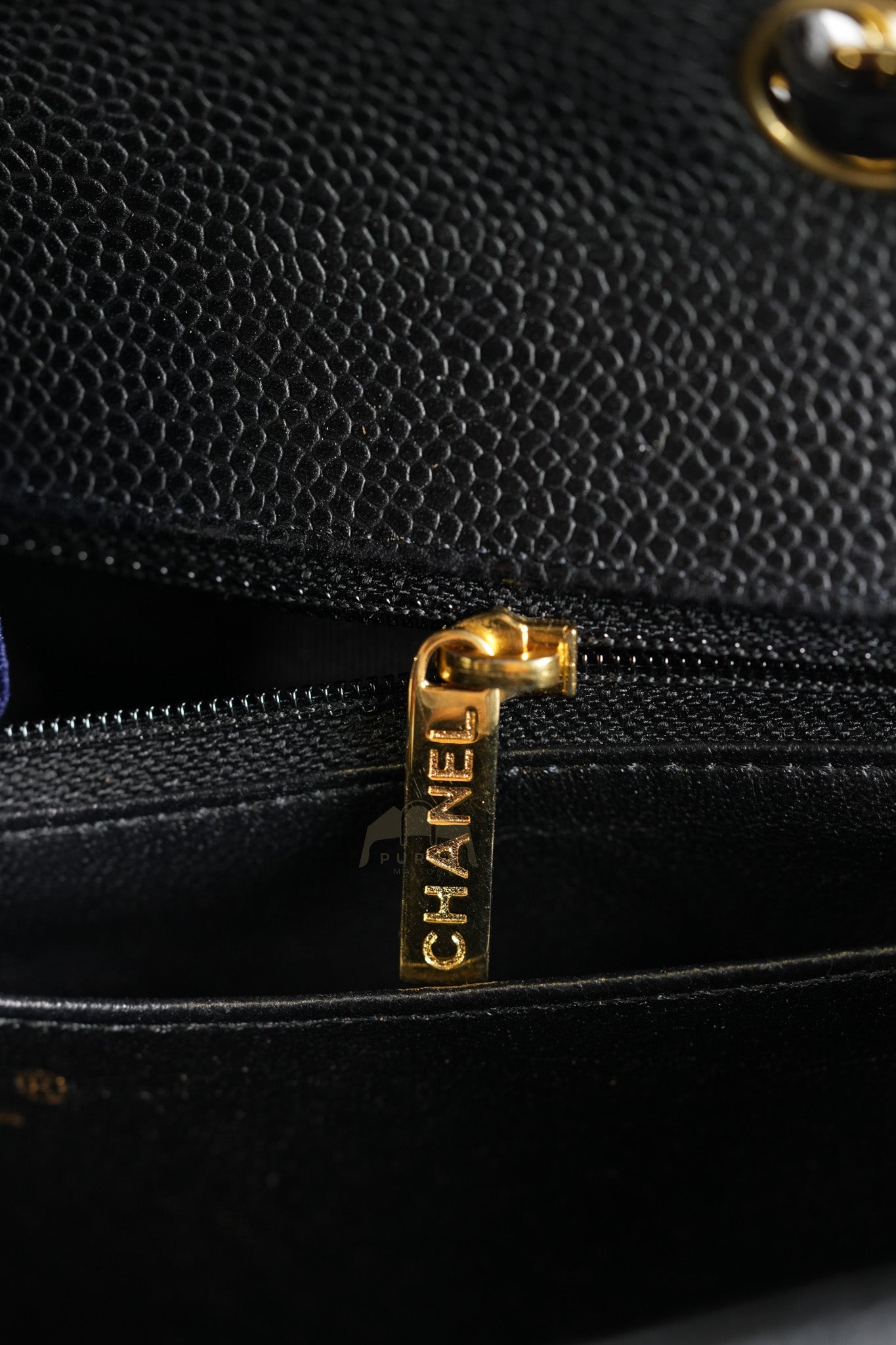 Classic Single Flap Jumbo in Black Caviar Leather Gold Hardware (Series 14) | Purse Maison Luxury Bags Shop