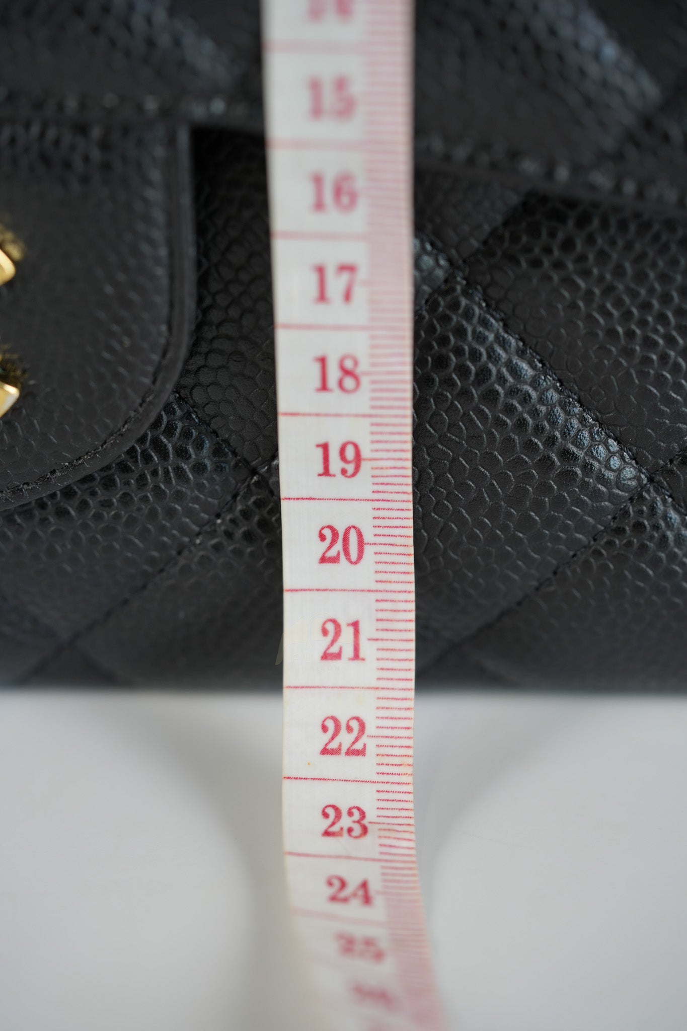 Classic Single Flap Jumbo in Black Caviar Leather Gold Hardware (Series 14) | Purse Maison Luxury Bags Shop