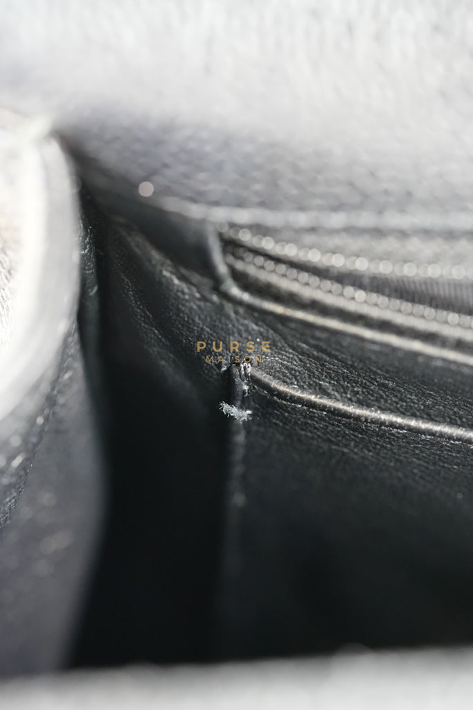 Classic Single Flap Jumbo in Black Quilted Caviar Leather & Gold Hardware Series 13 | Purse Maison Luxury Bags Shop