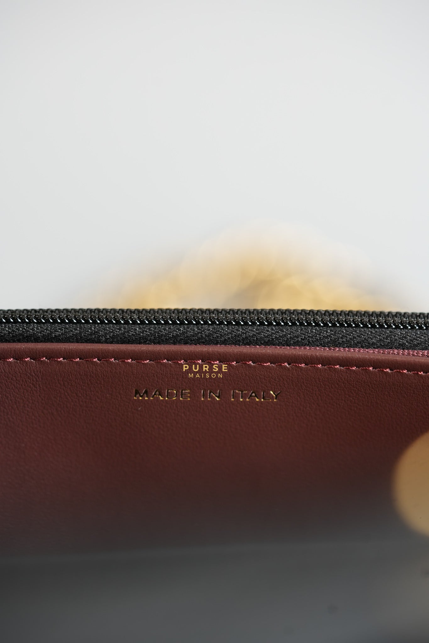 Classic Wallet on Chain (WOC) in Black Caviar Leather & Gold Hardware (Microchip) | Purse Maison Luxury Bags Shop