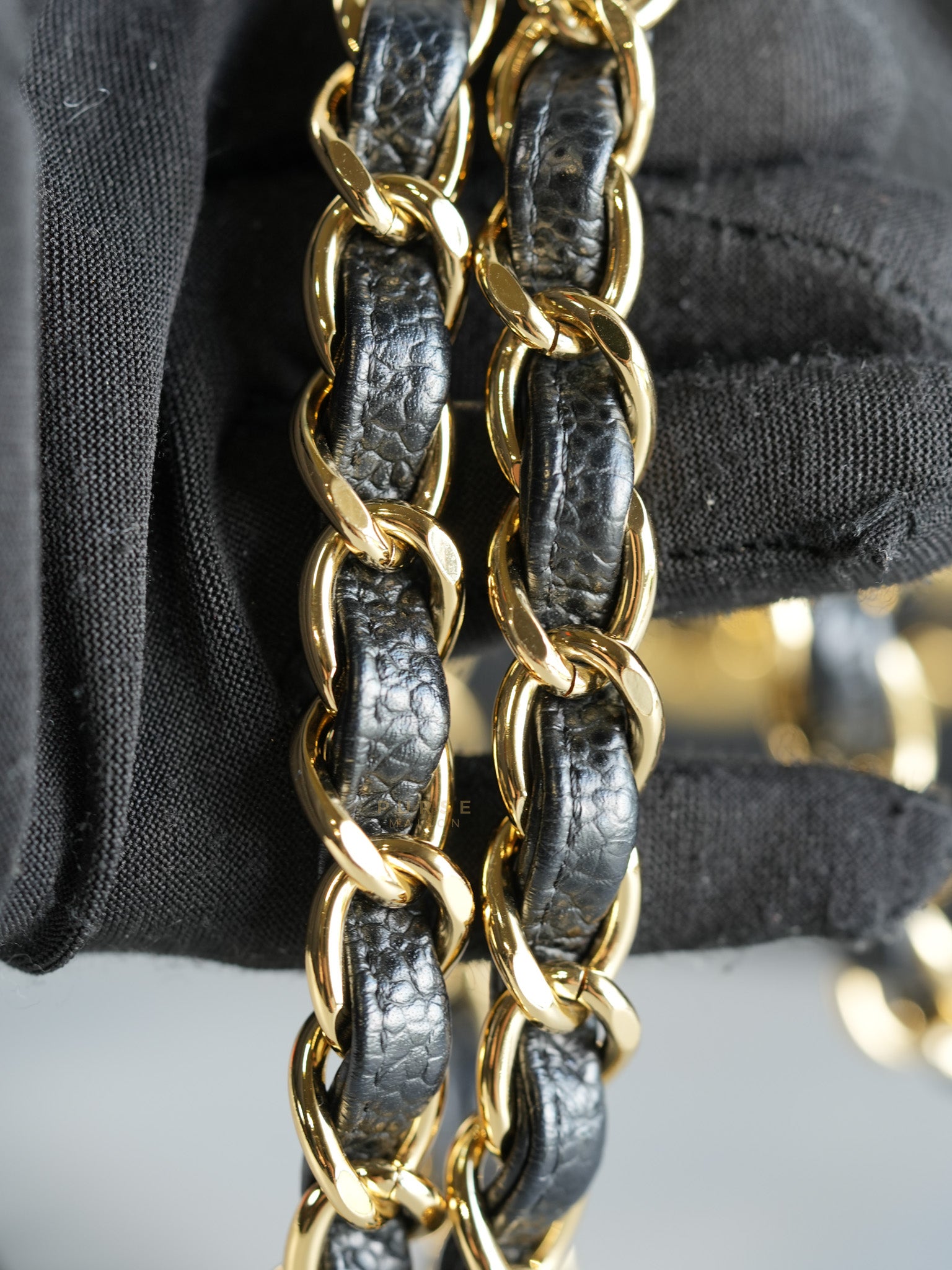 Classis Double Flap Jumbo in Black Caviar Leather Gold Hardware(Series 19) | Purse Maison Luxury Bags Shop