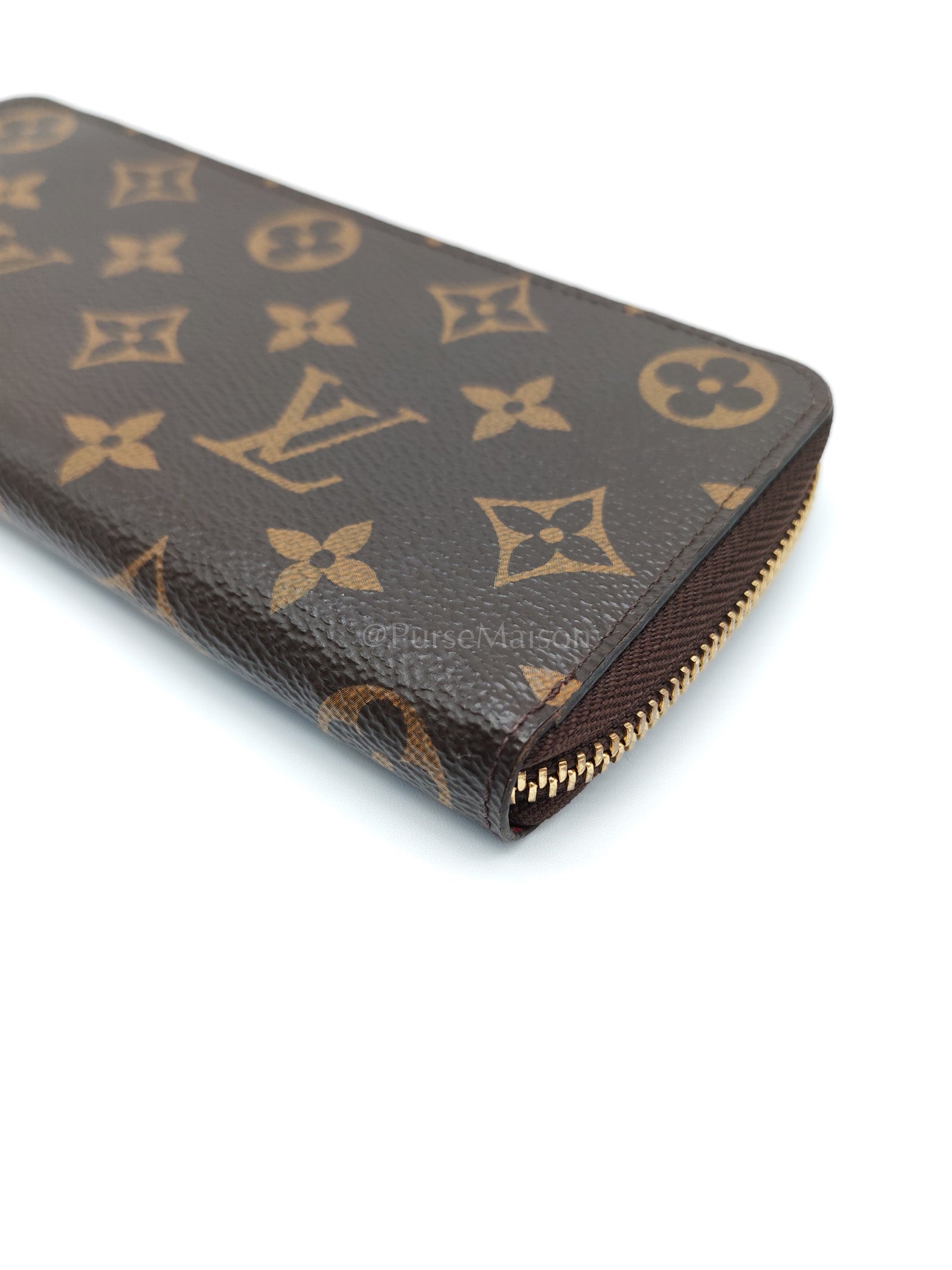Clemence in Monogram Canvas Zippy Long Wallet (Microchip) | Purse Maison Luxury Bags Shop
