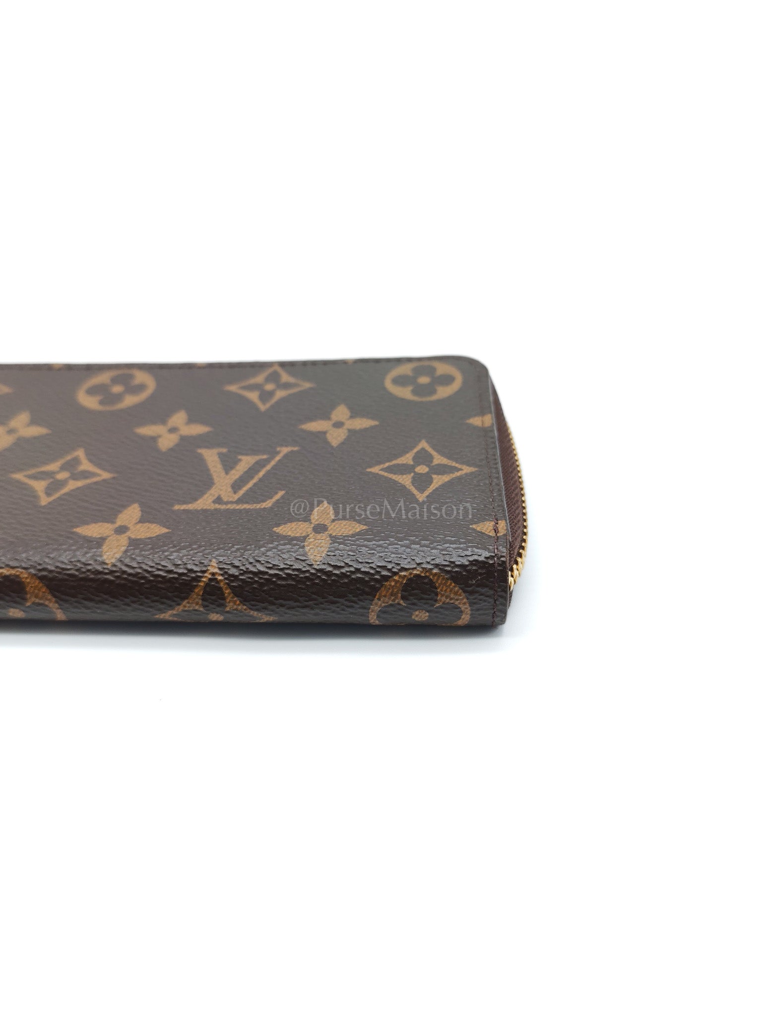 Clemence in Monogram Canvas Zippy Long Wallet (Microchip) | Purse Maison Luxury Bags Shop