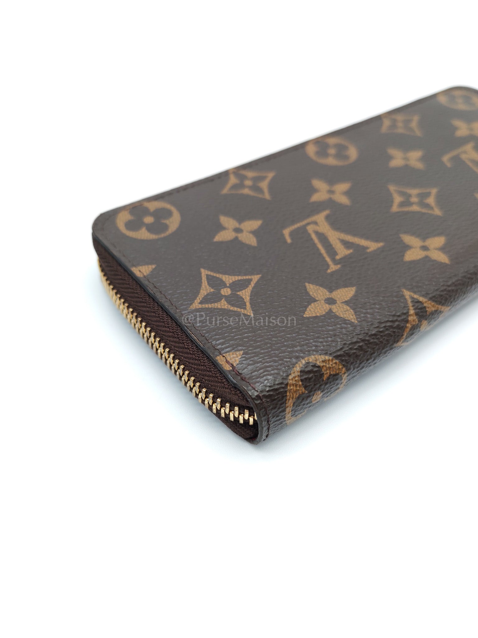 Clemence in Monogram Canvas Zippy Long Wallet (Microchip) | Purse Maison Luxury Bags Shop