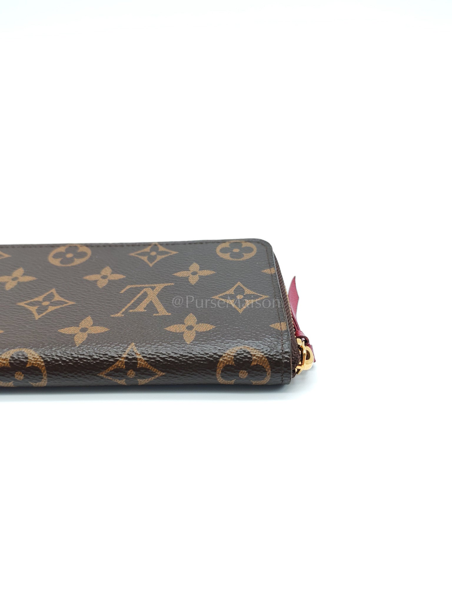 Clemence in Monogram Canvas Zippy Long Wallet (Microchip) | Purse Maison Luxury Bags Shop