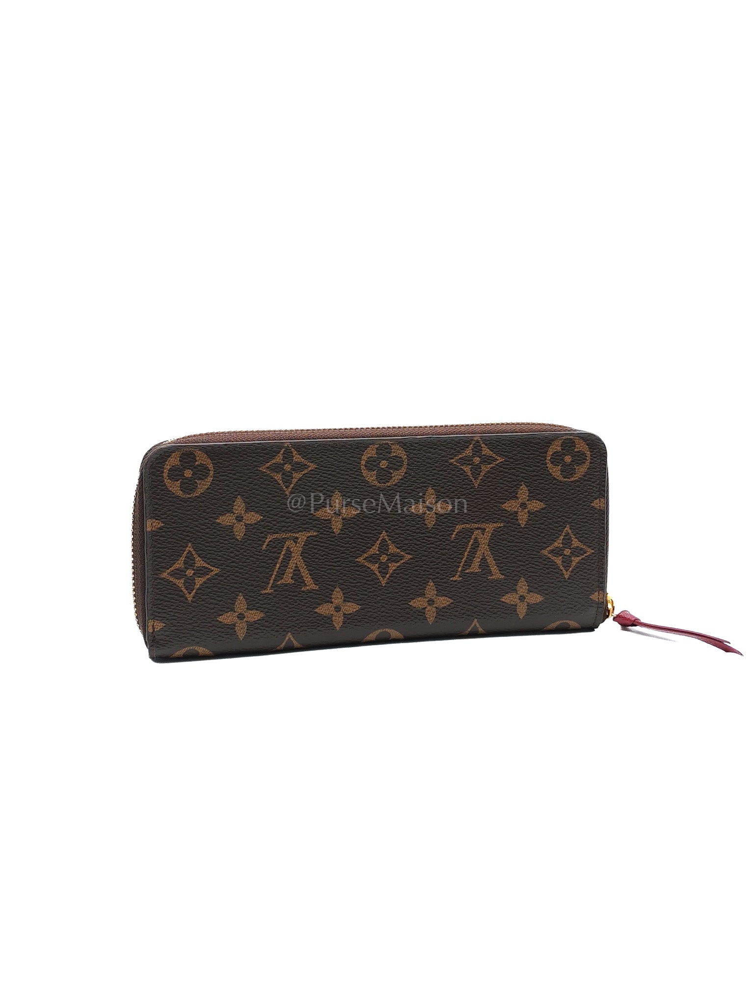 Clemence in Monogram Canvas Zippy Long Wallet (Microchip) | Purse Maison Luxury Bags Shop